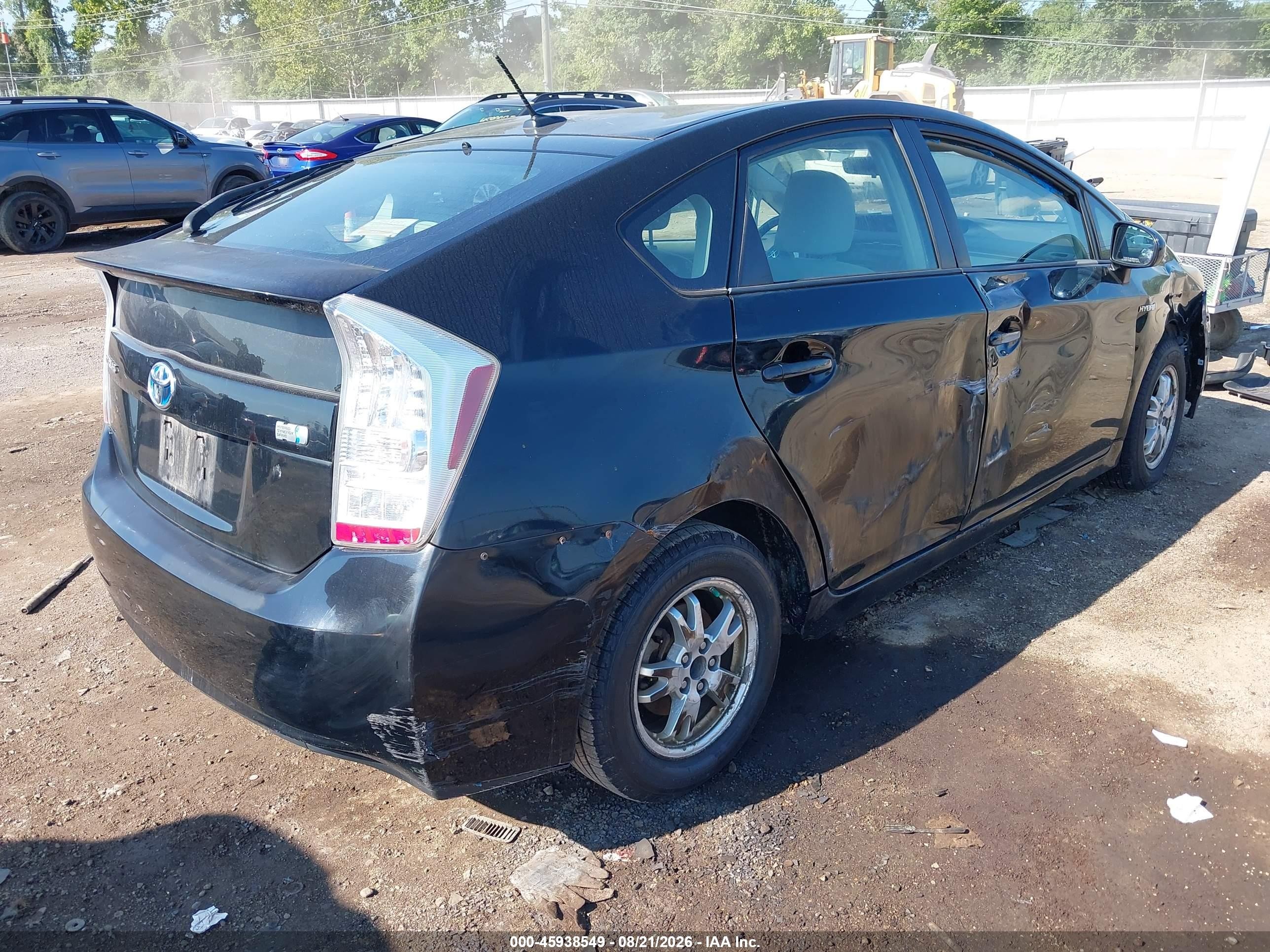 2010 Toyota Prius Iii Black vin: JTDKN3DU3A0049557