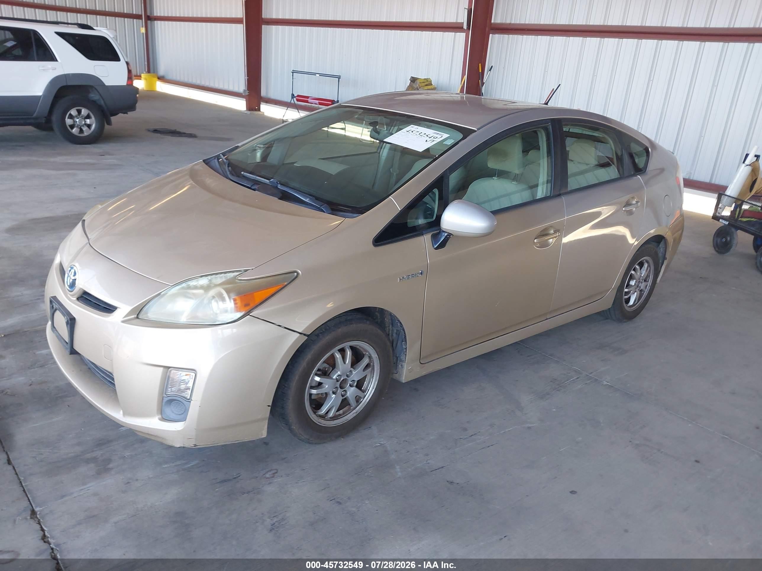 2010 Toyota Prius Ii Tan vin: JTDKN3DU3A0054564
