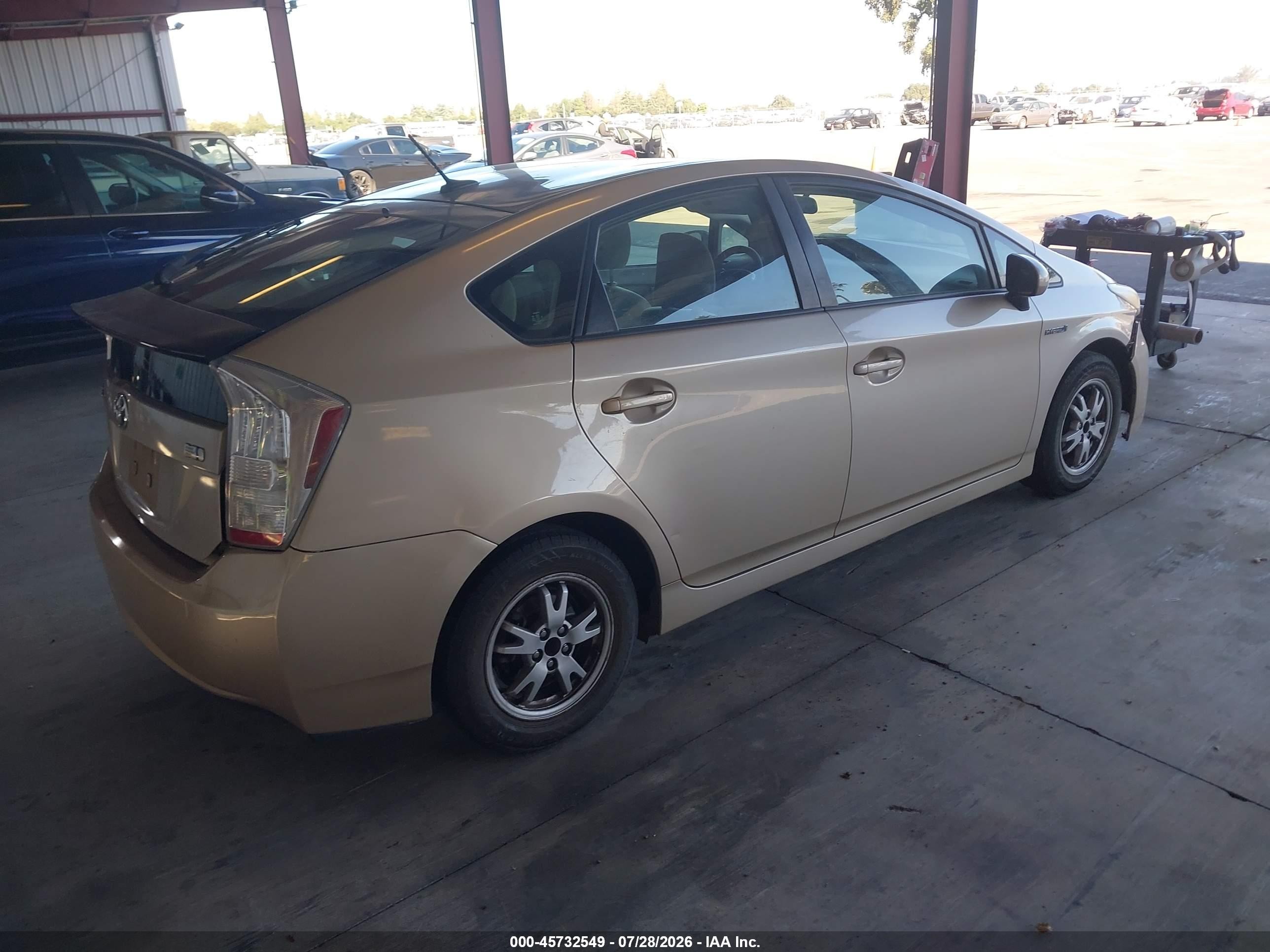 2010 Toyota Prius Ii Tan vin: JTDKN3DU3A0054564