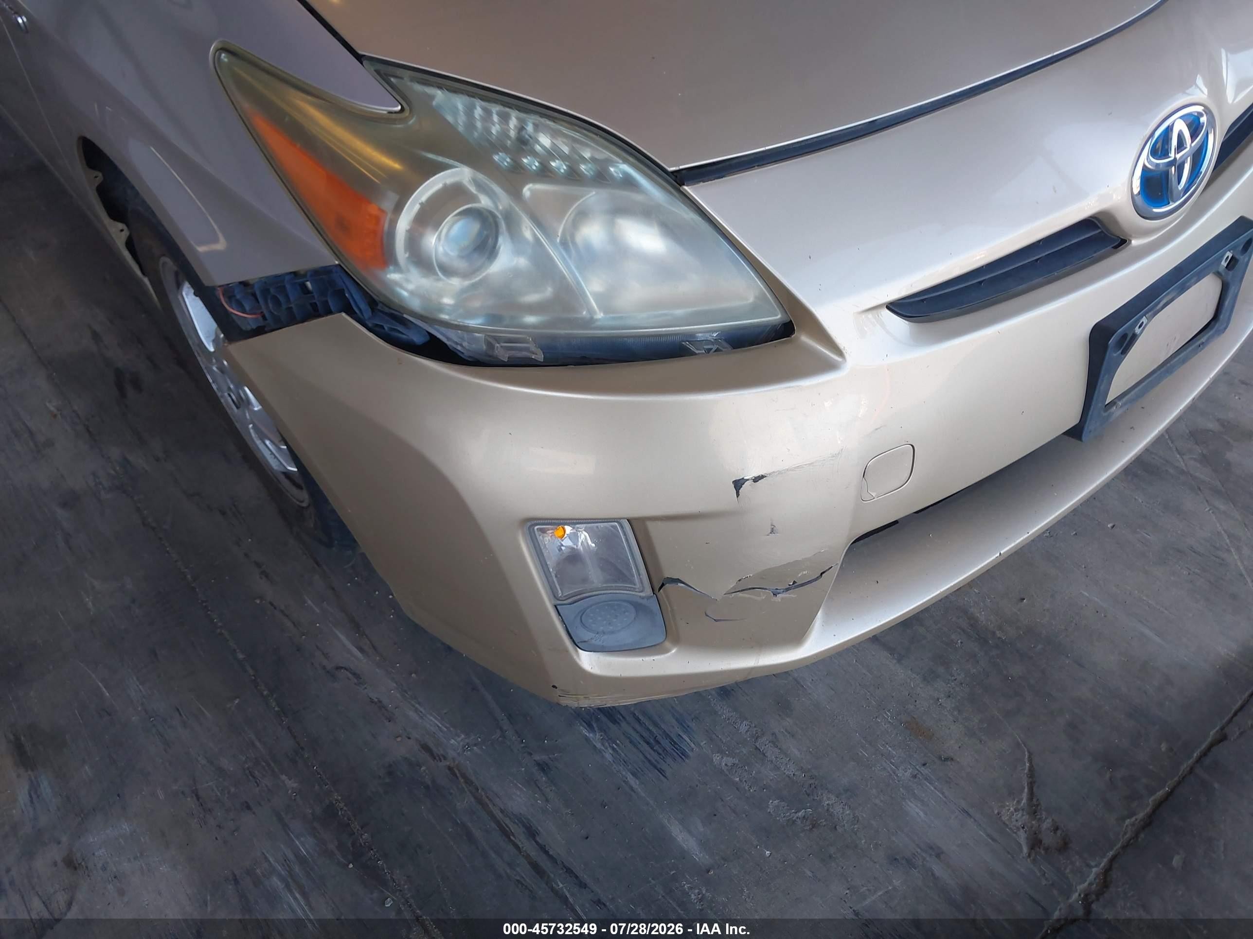 2010 Toyota Prius Ii Tan vin: JTDKN3DU3A0054564
