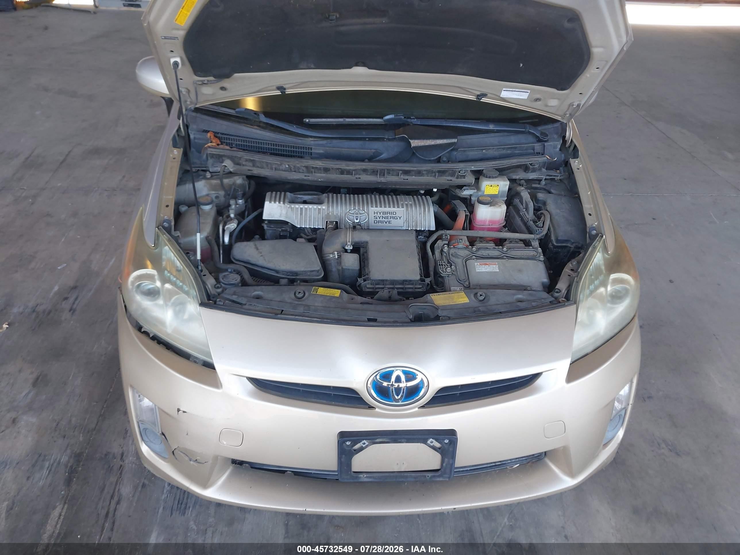 2010 Toyota Prius Ii Tan vin: JTDKN3DU3A0054564