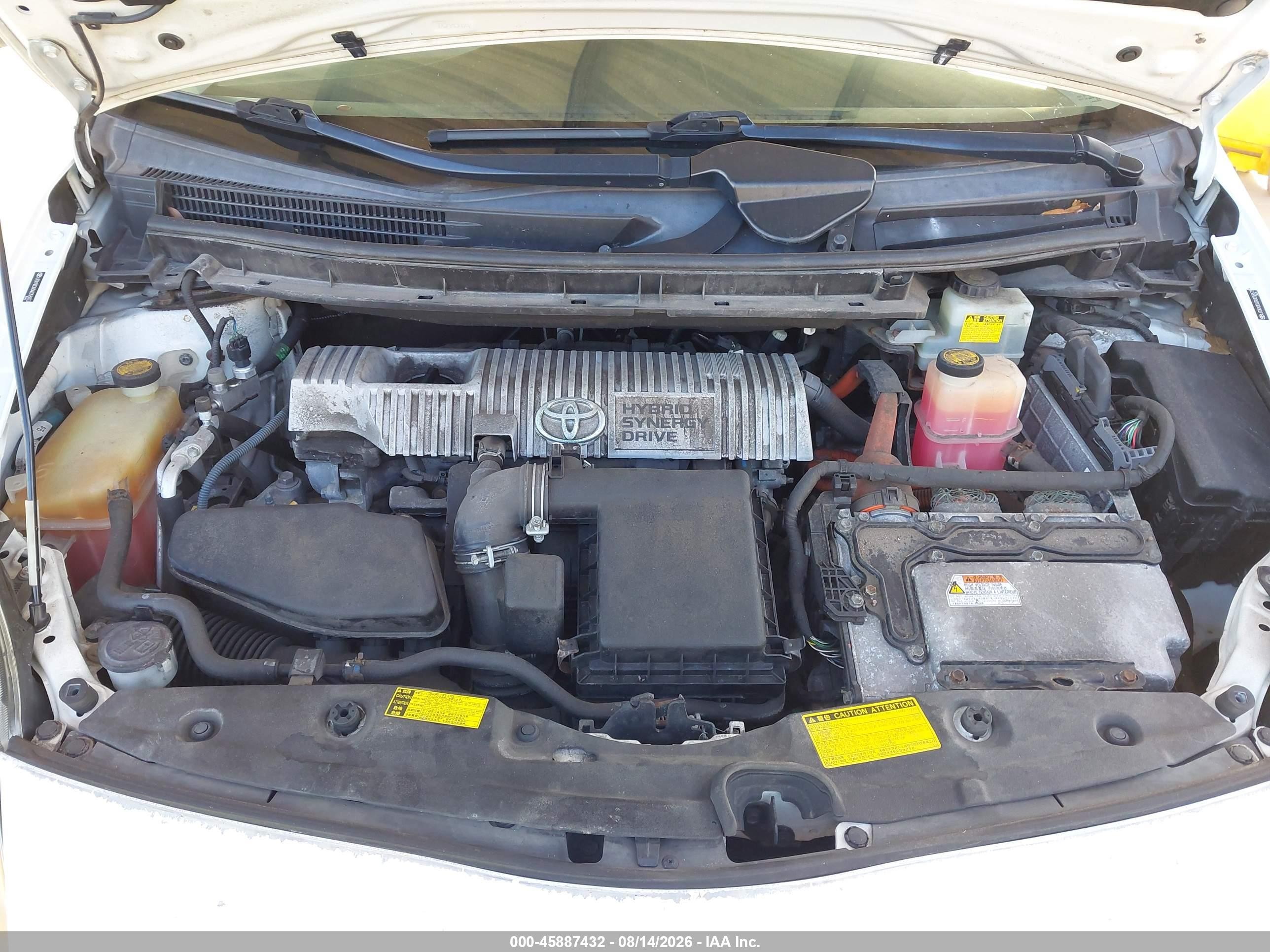 2010 Toyota Prius Ii Белый vin: JTDKN3DU3A0058873