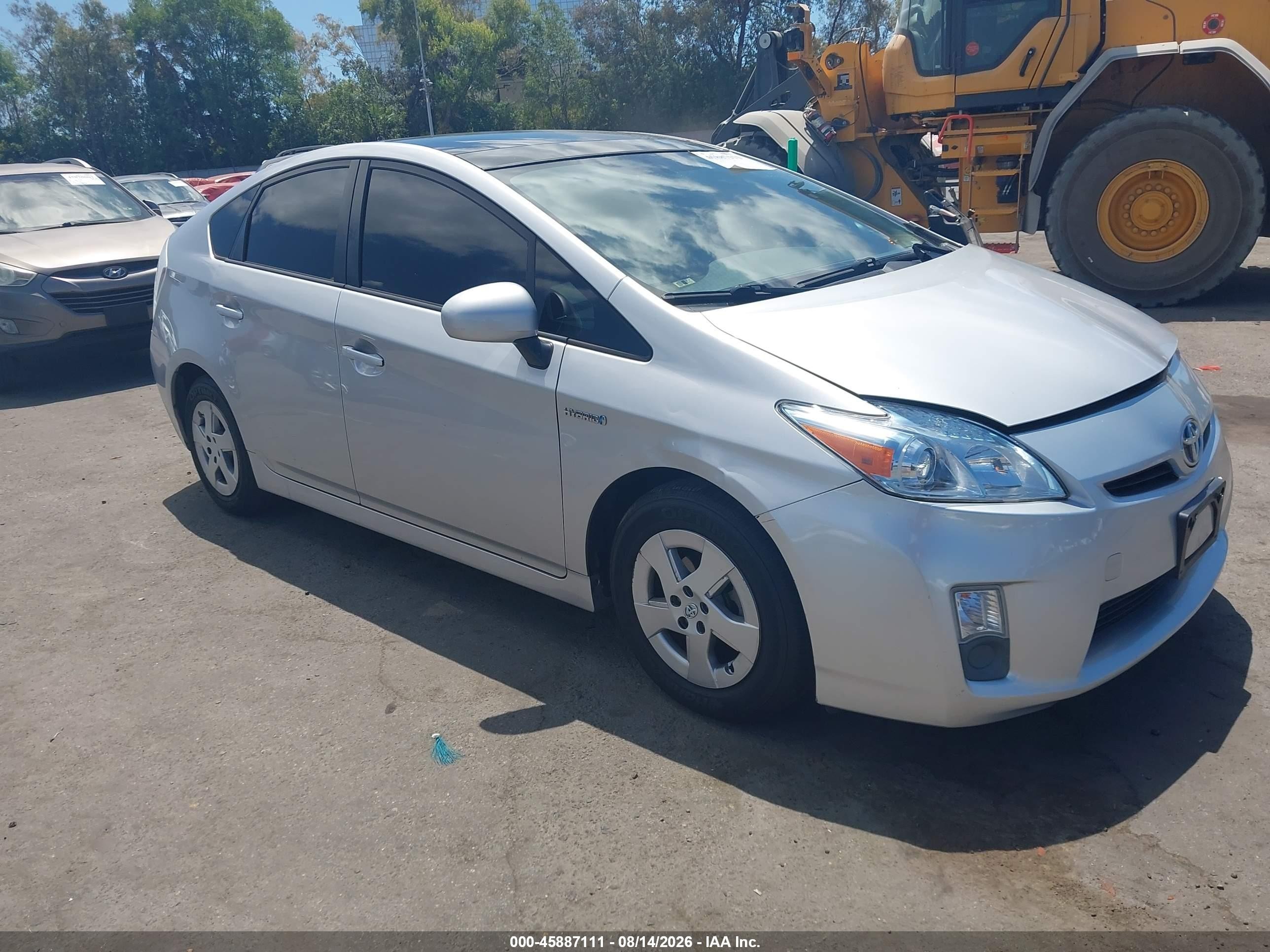 2010 Toyota Prius Iv Silver vin: JTDKN3DU3A0067119