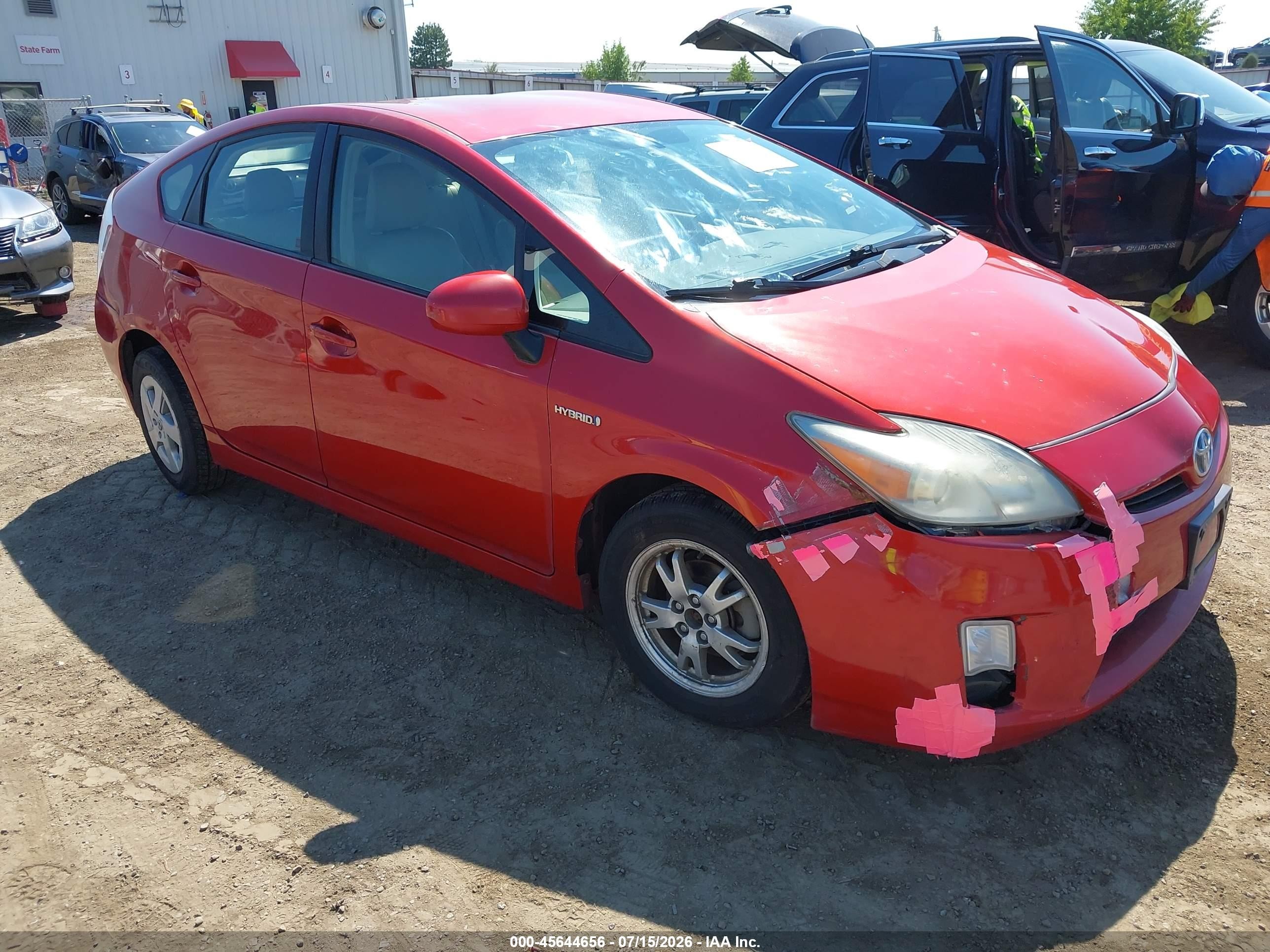 2010 Toyota Prius Iv Красный vin: JTDKN3DU3A0090142