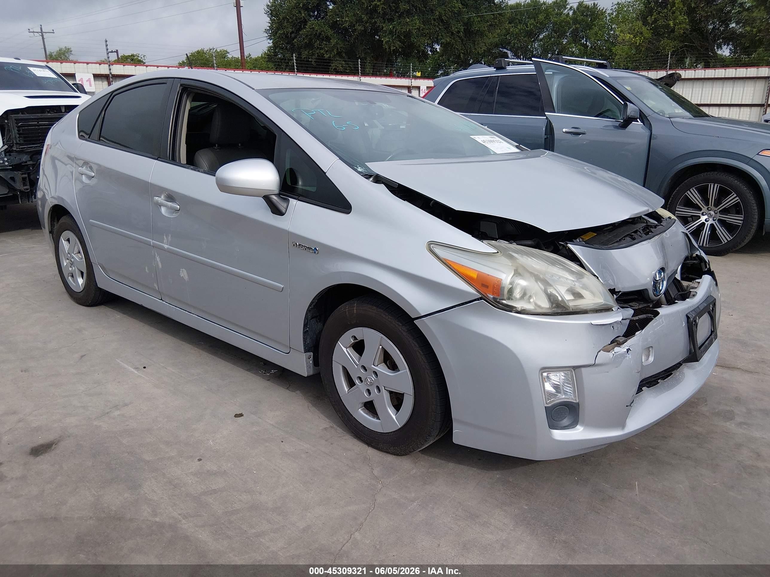 2010 Toyota Prius Iv Gray vin: JTDKN3DU3A0139890