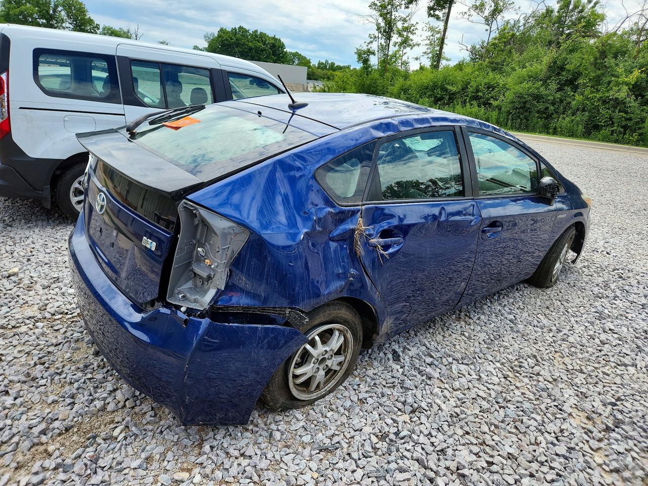 2010 Toyota Prius Iii Blue vin: JTDKN3DU3A0179371