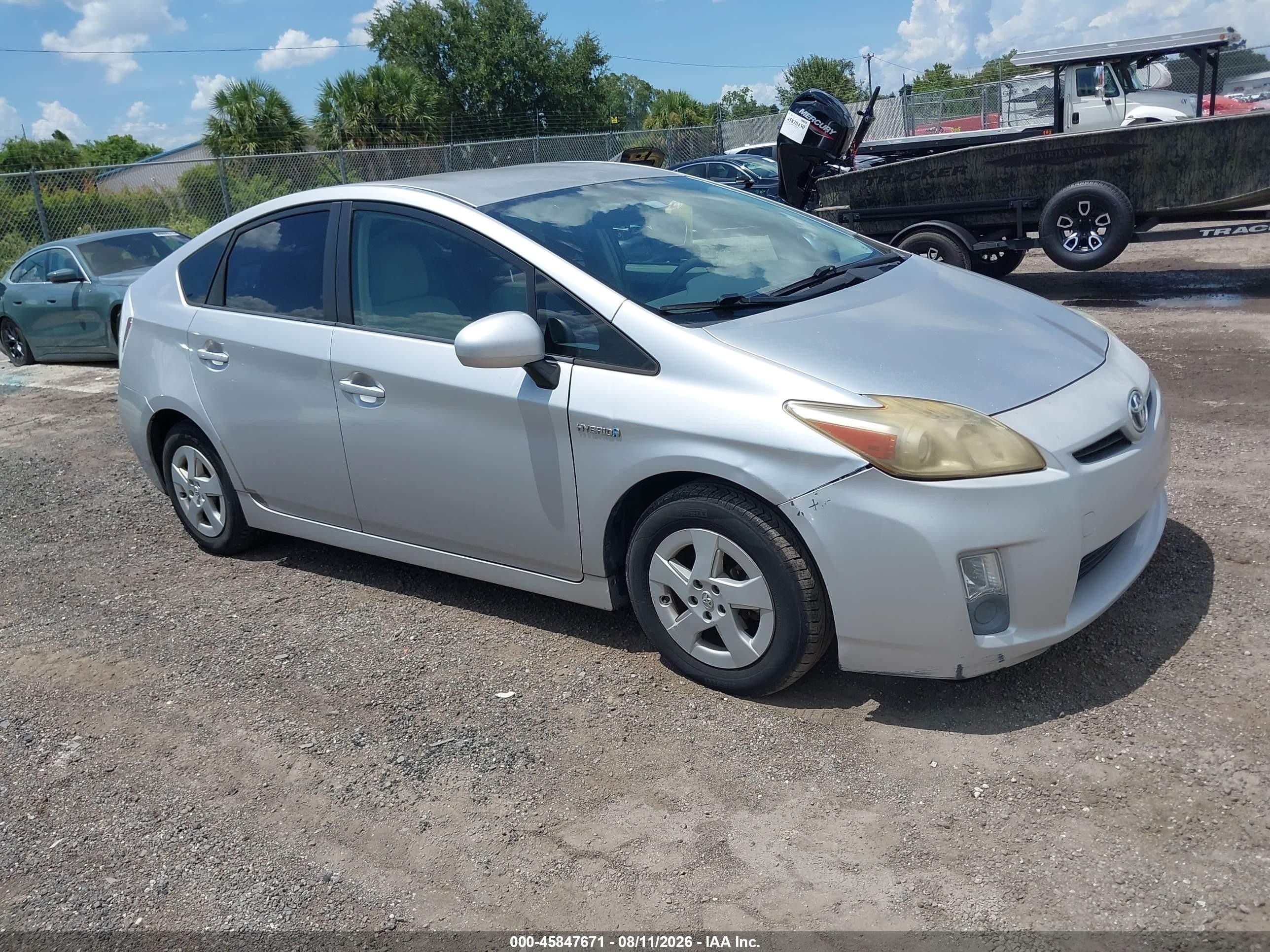 2010 Toyota Prius Ii Silver vin: JTDKN3DU3A0201109