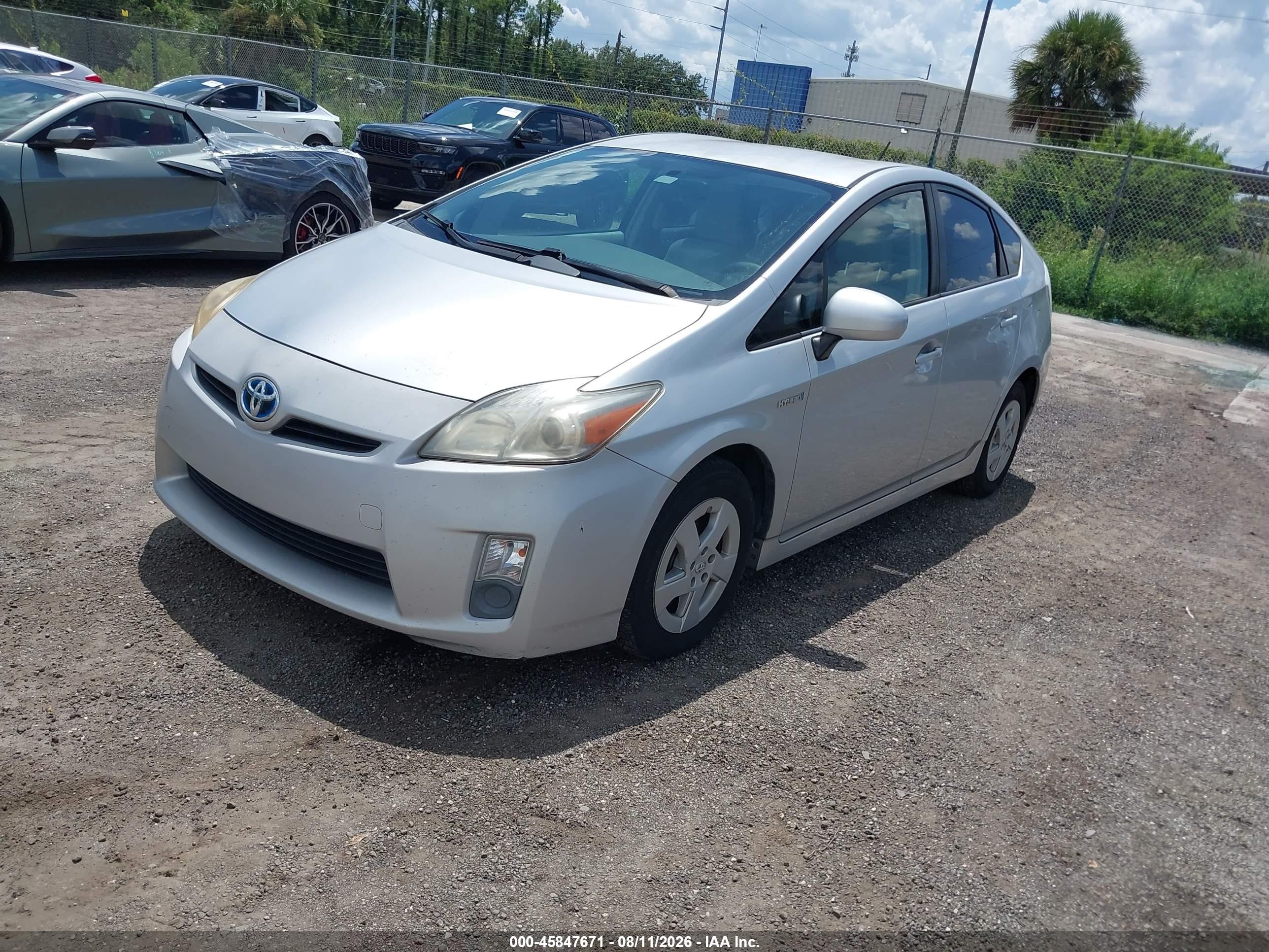 2010 Toyota Prius Ii Silver vin: JTDKN3DU3A0201109