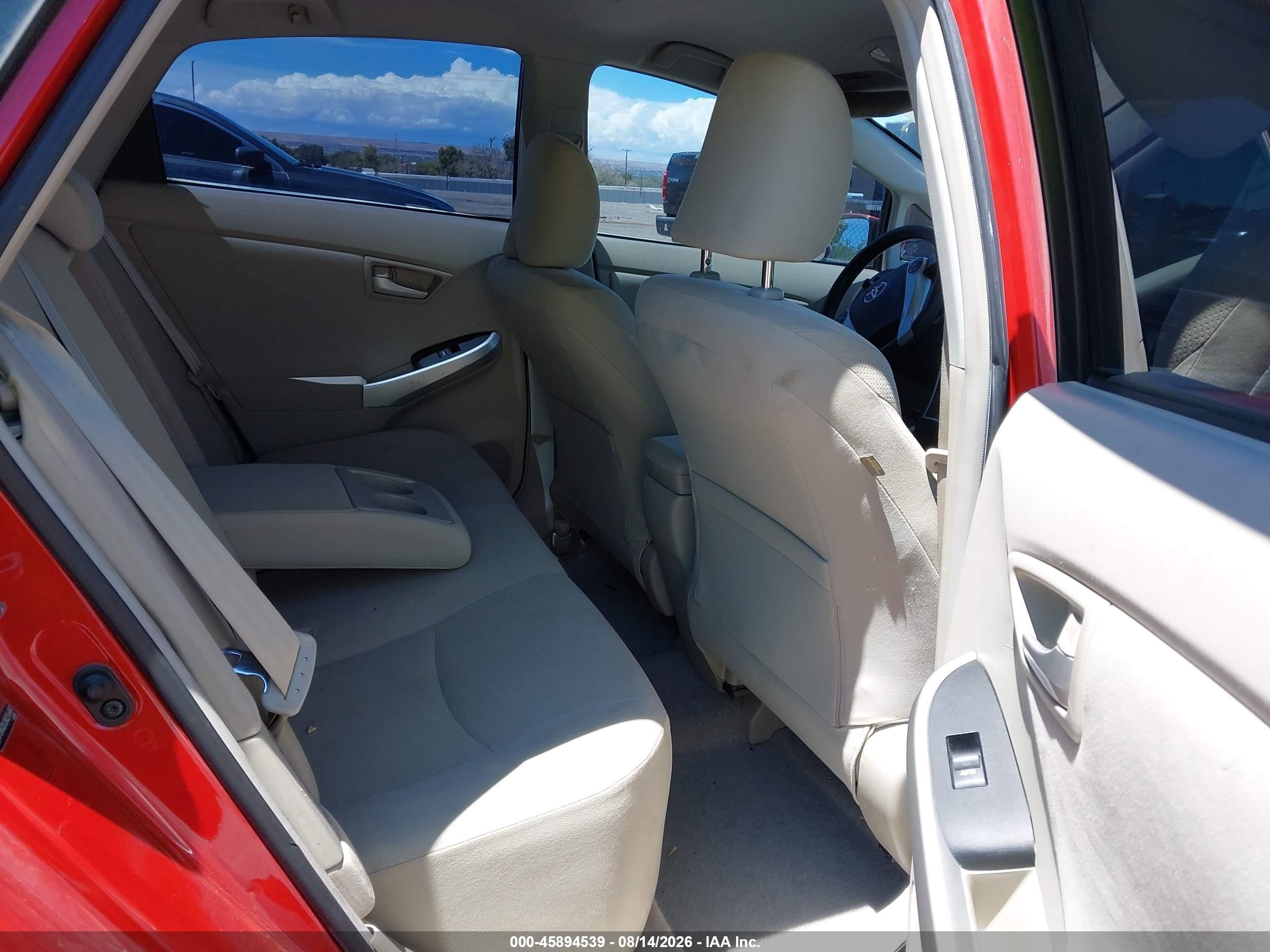 2010 Toyota Prius Ii Red vin: JTDKN3DU3A0216497