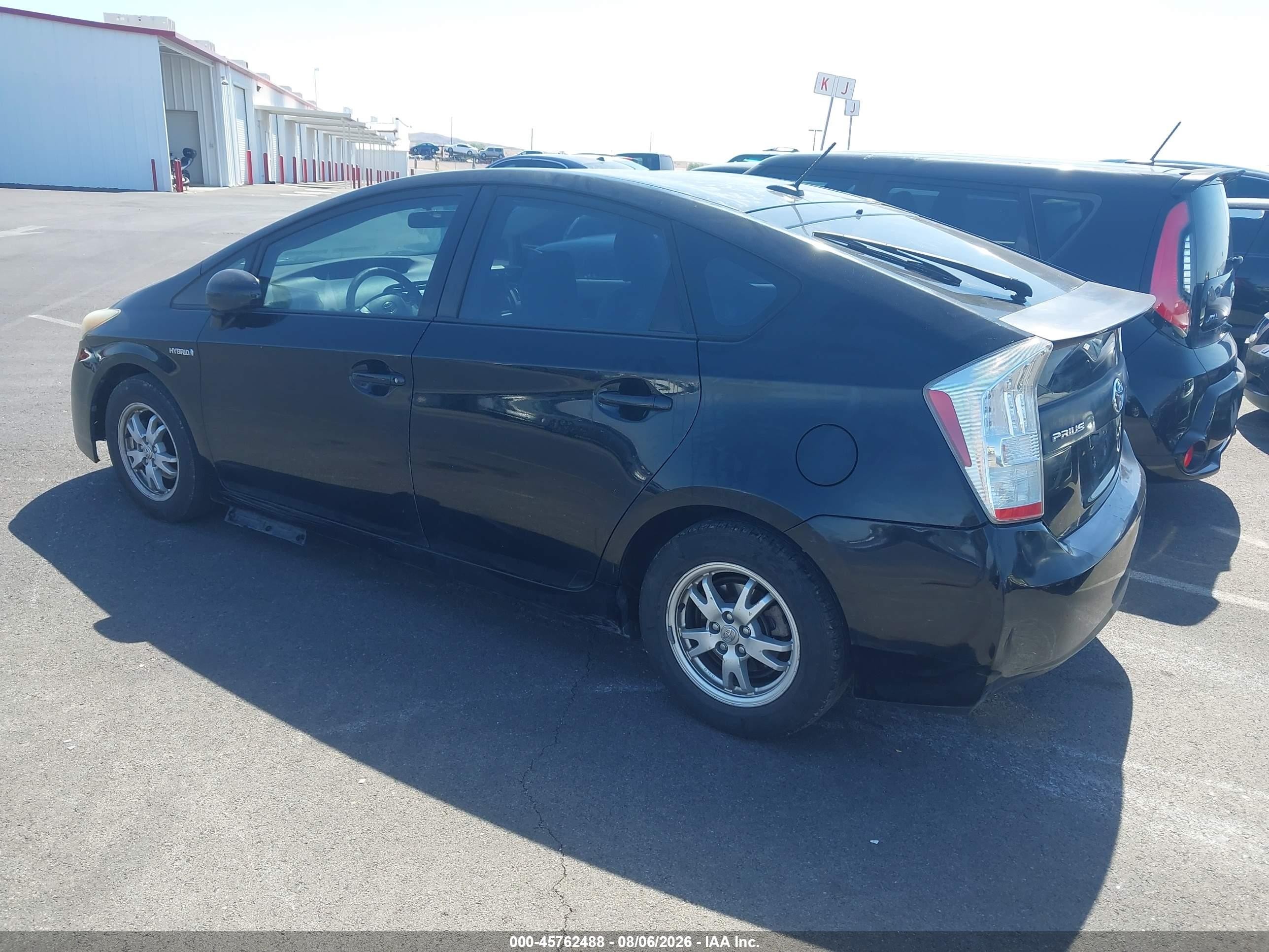 2010 Toyota Prius Ii Black vin: JTDKN3DU3A0220906