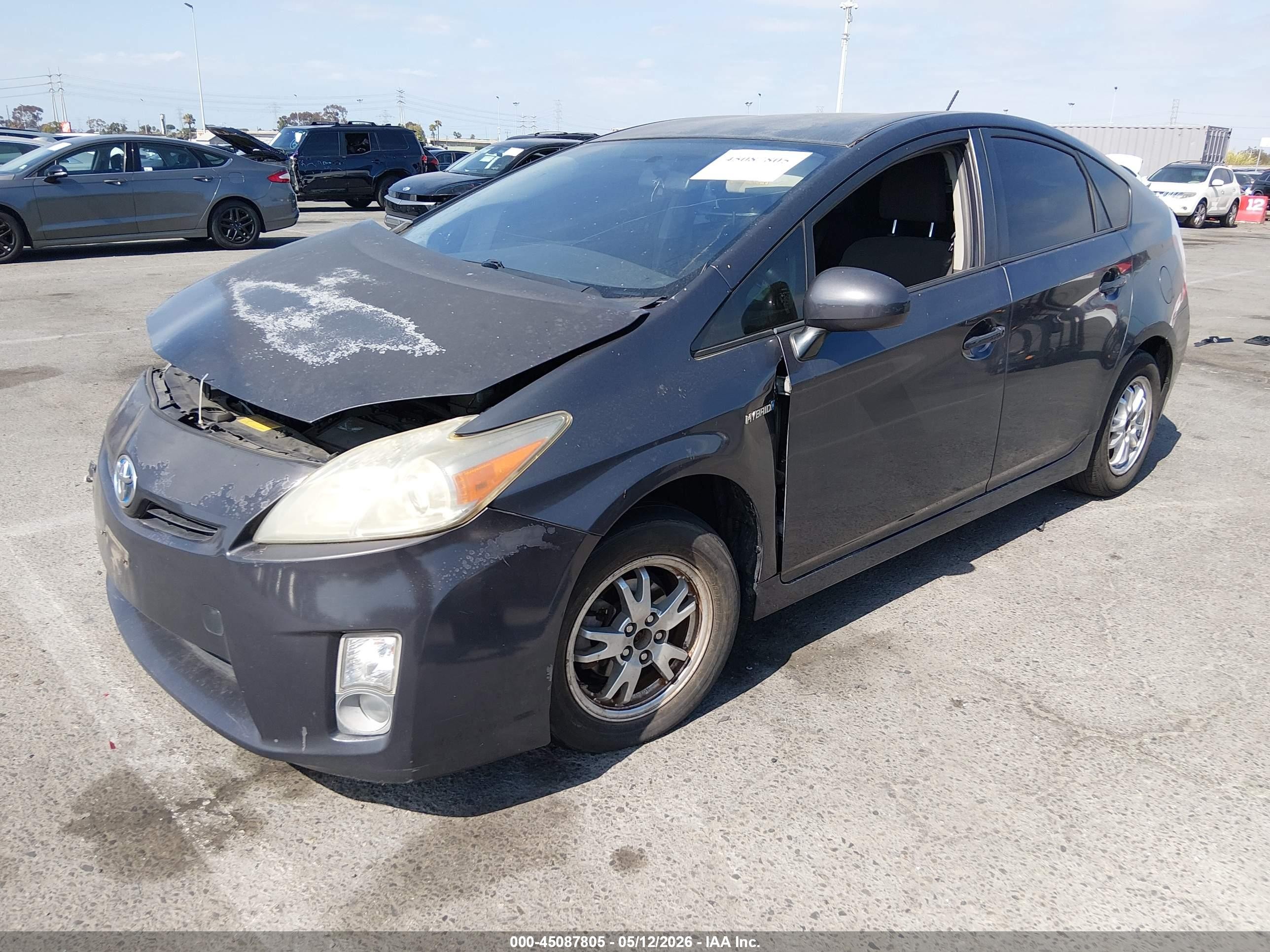 2010 Toyota Prius Ii Gray vin: JTDKN3DU3A1310941