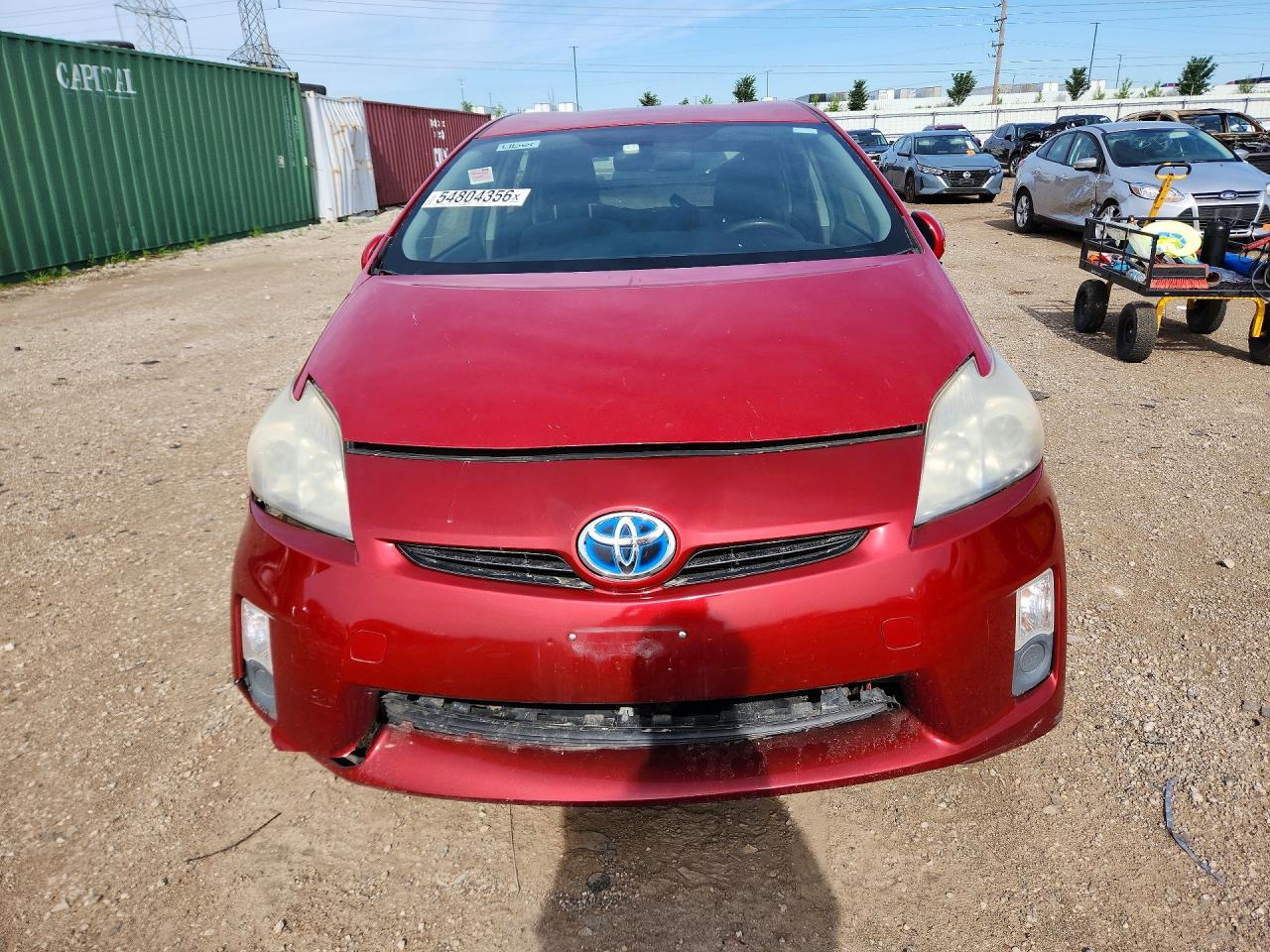 2010 Toyota Prius Ii Red vin: JTDKN3DU3A5205079