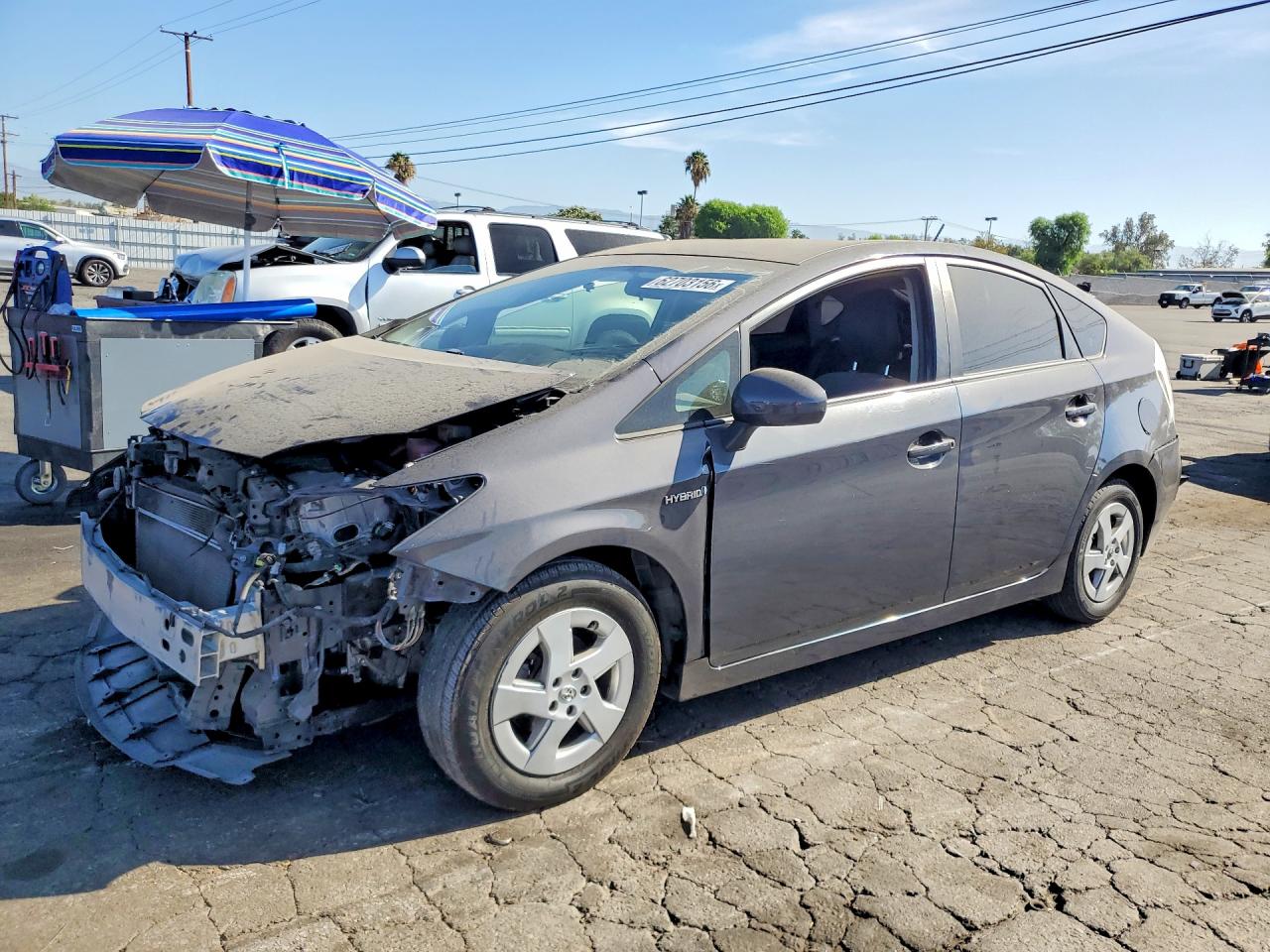 2011 Toyota Prius Two Gray vin: JTDKN3DU3B0252658