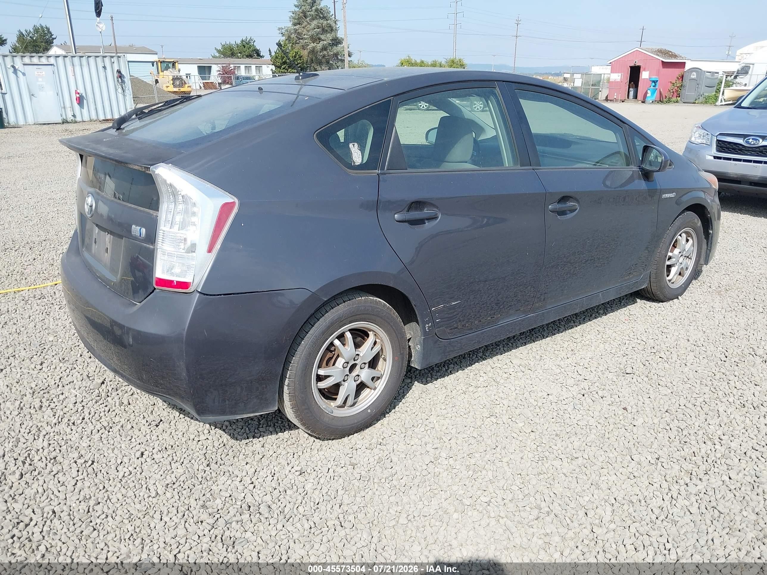 2011 Toyota Prius Three Gray vin: JTDKN3DU3B0256838