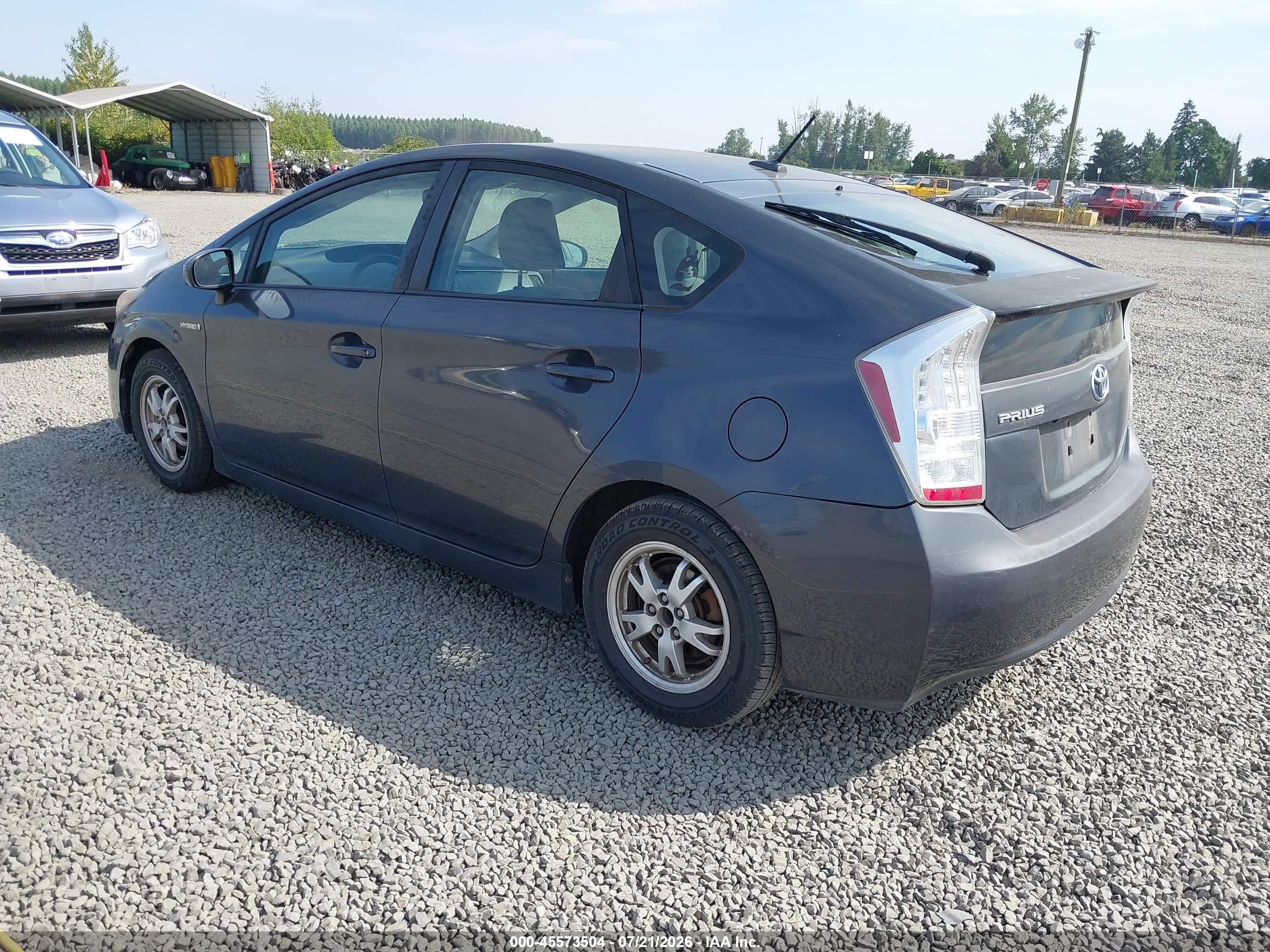 2011 Toyota Prius Three Gray vin: JTDKN3DU3B0256838