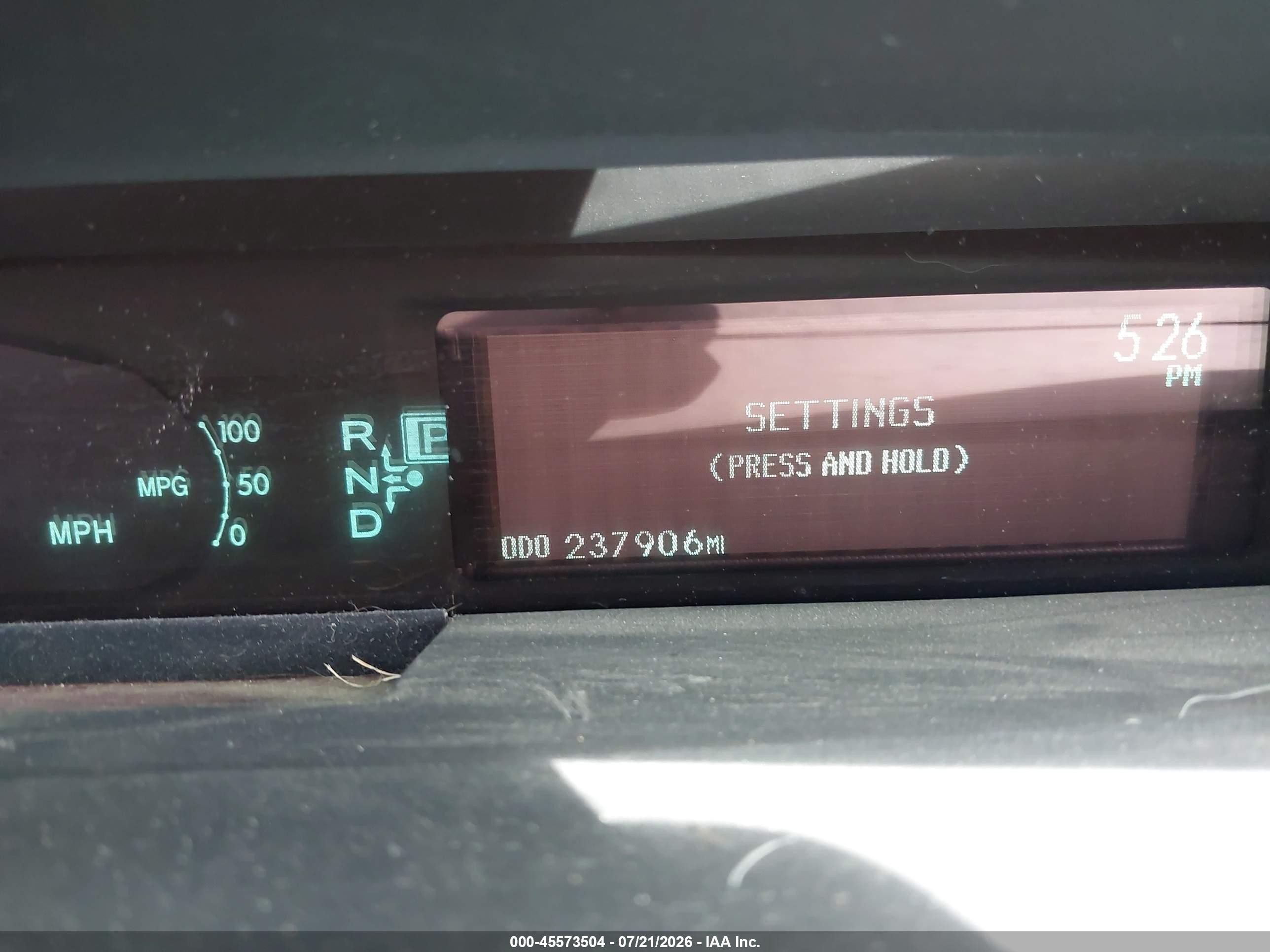 2011 Toyota Prius Three Gray vin: JTDKN3DU3B0256838