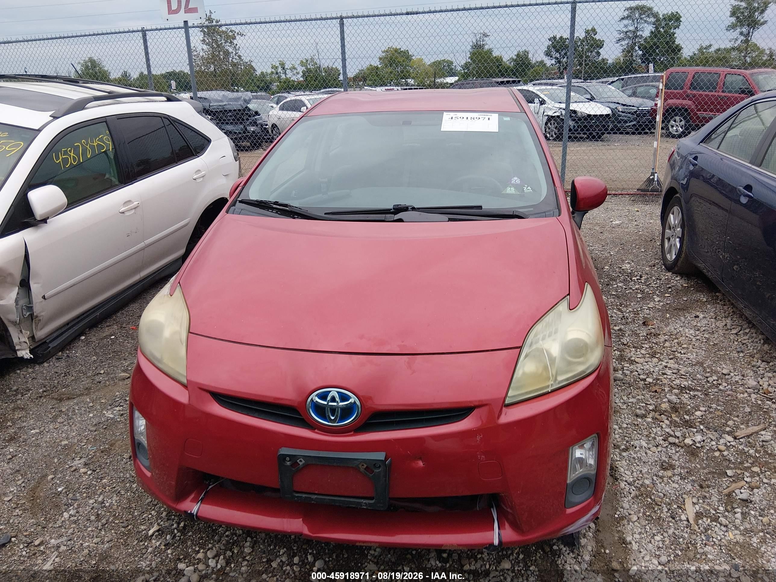 2011 Toyota Prius Two Red vin: JTDKN3DU3B0257181