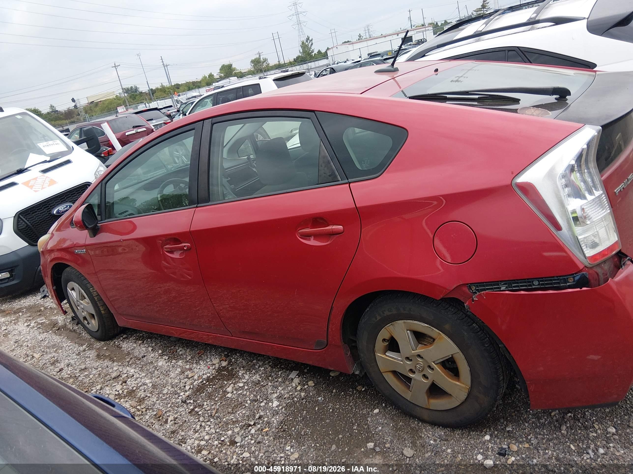 2011 Toyota Prius Two Red vin: JTDKN3DU3B0257181