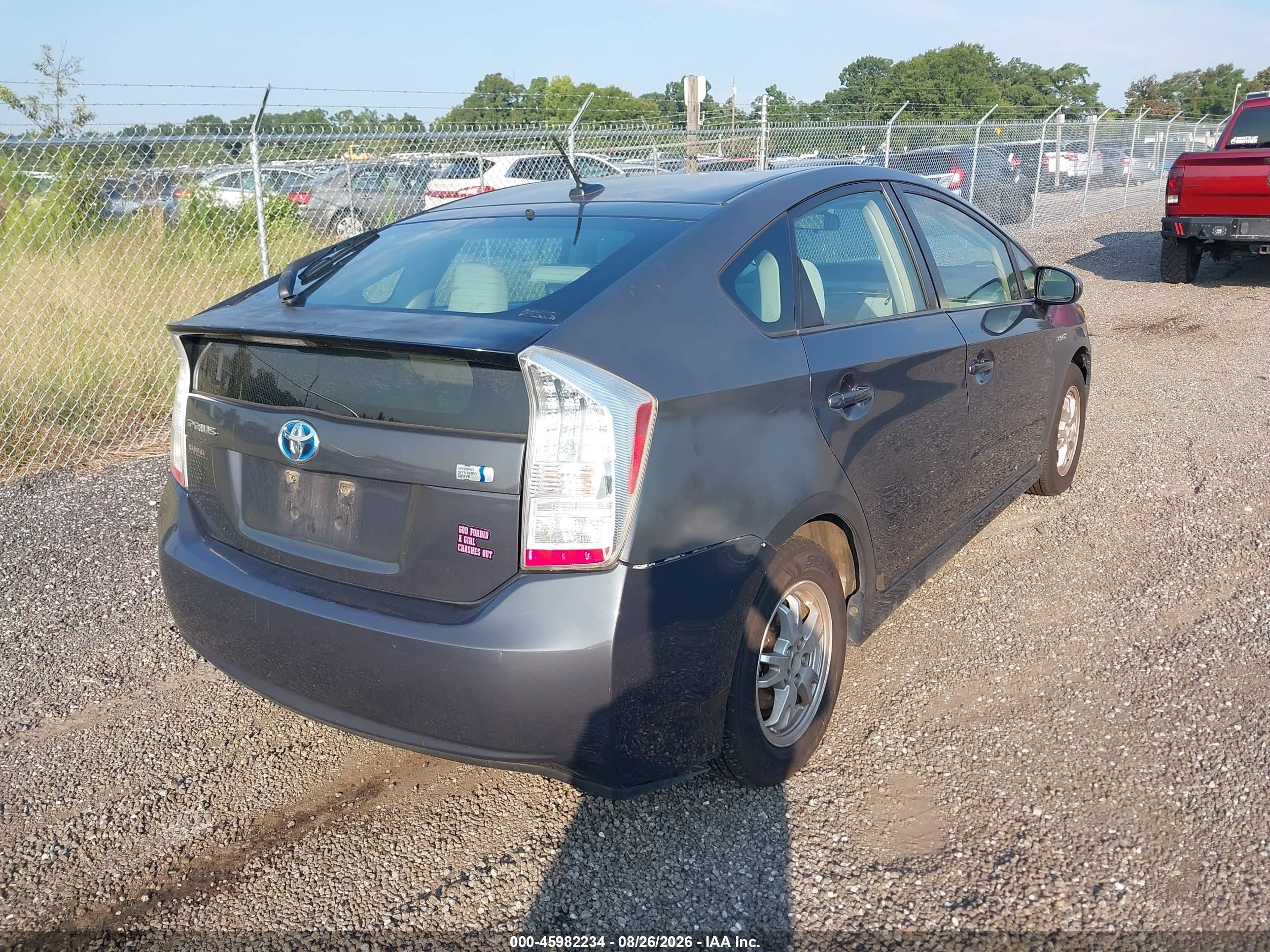2011 Toyota Prius Two Gray vin: JTDKN3DU3B0264700