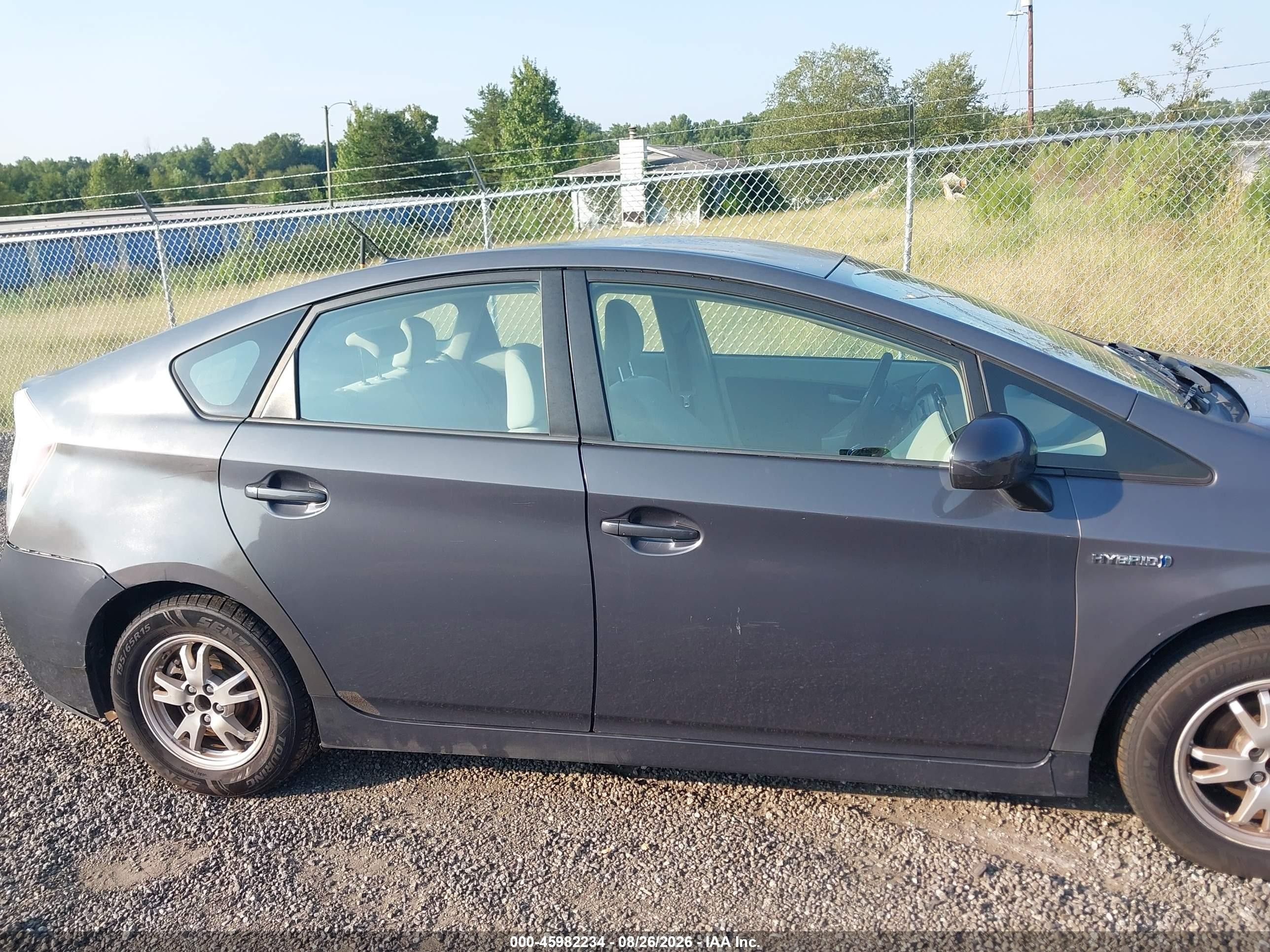 2011 Toyota Prius Two Gray vin: JTDKN3DU3B0264700