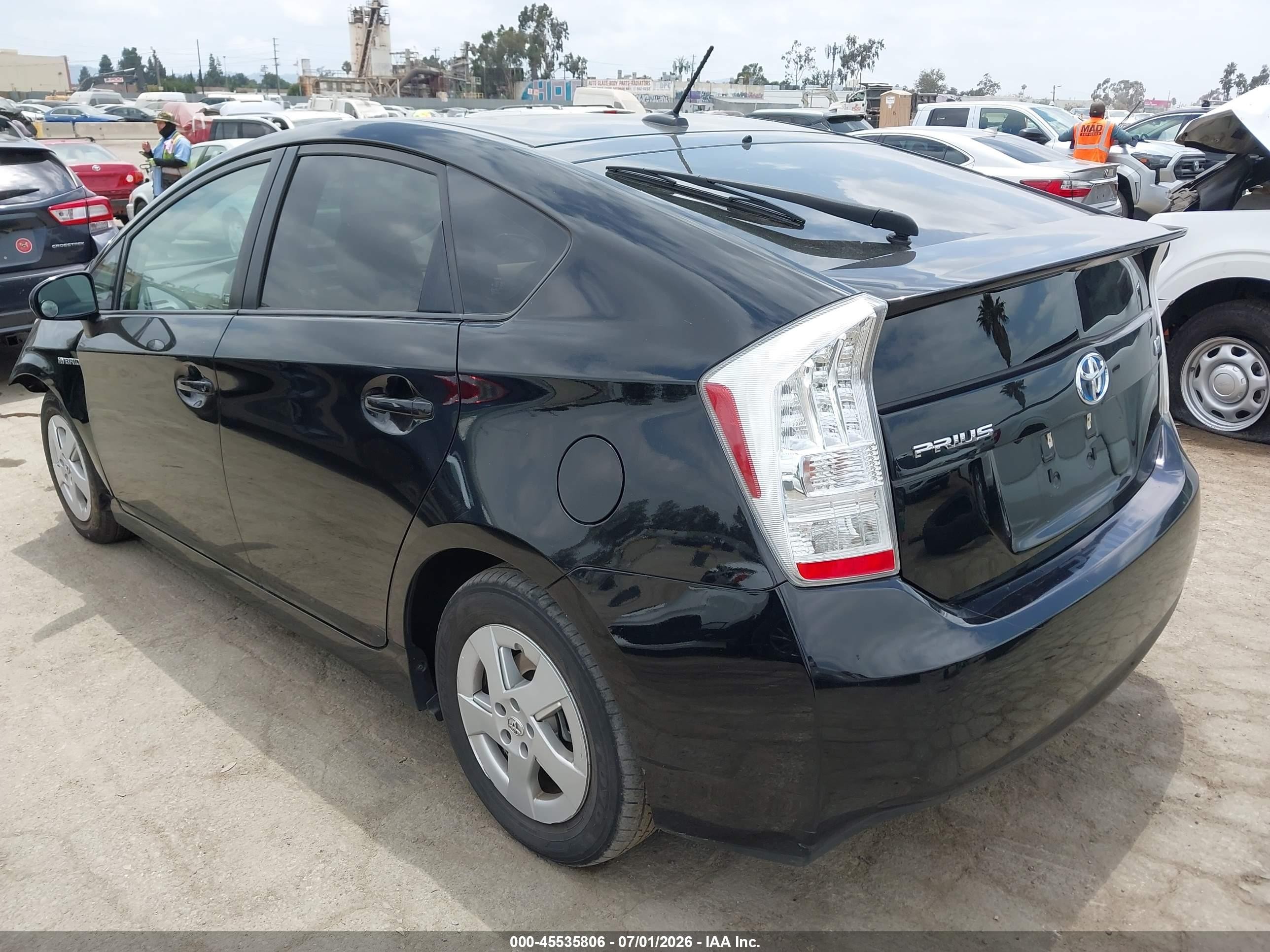 2011 Toyota Prius Three Black vin: JTDKN3DU3B0306816