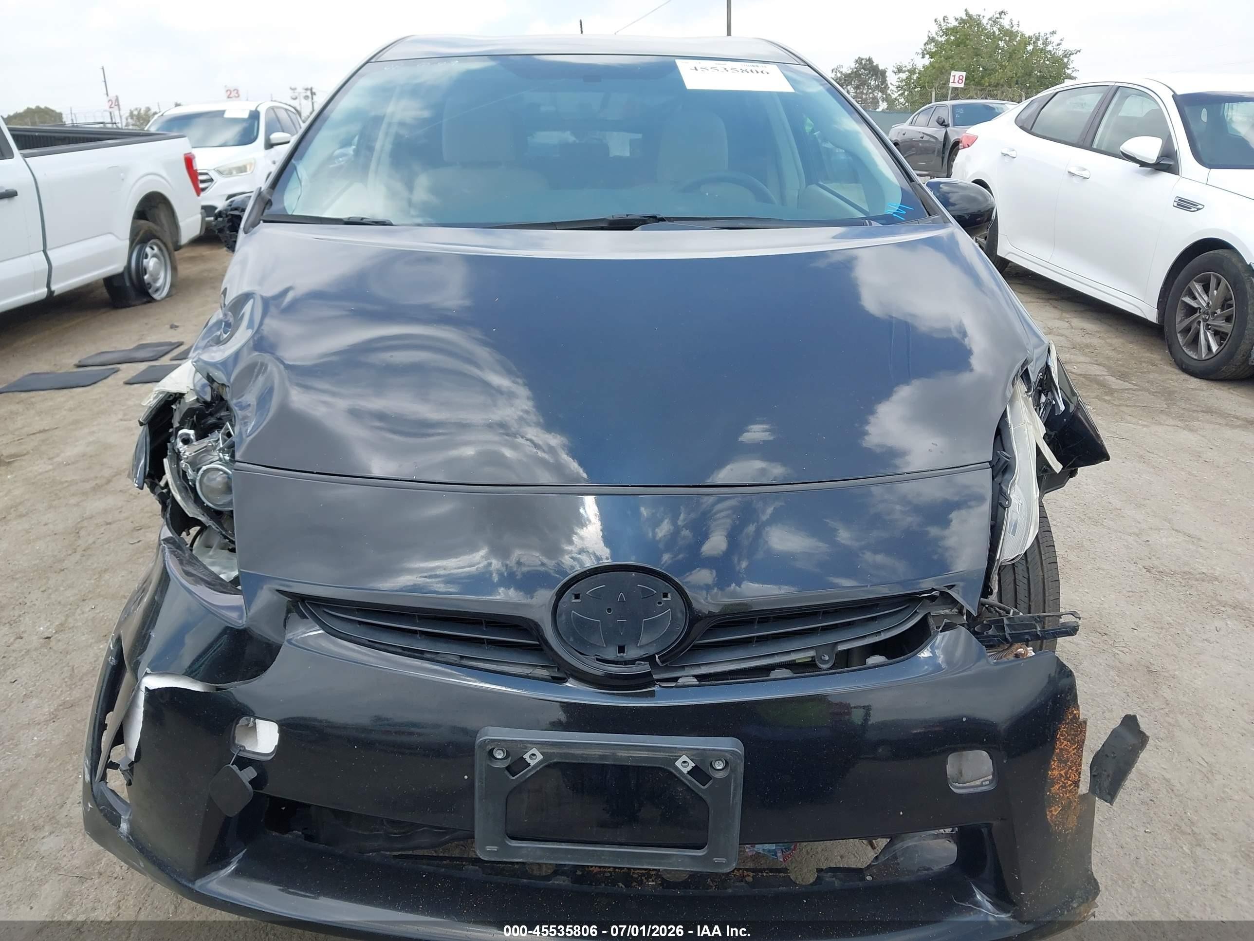 2011 Toyota Prius Three Black vin: JTDKN3DU3B0306816