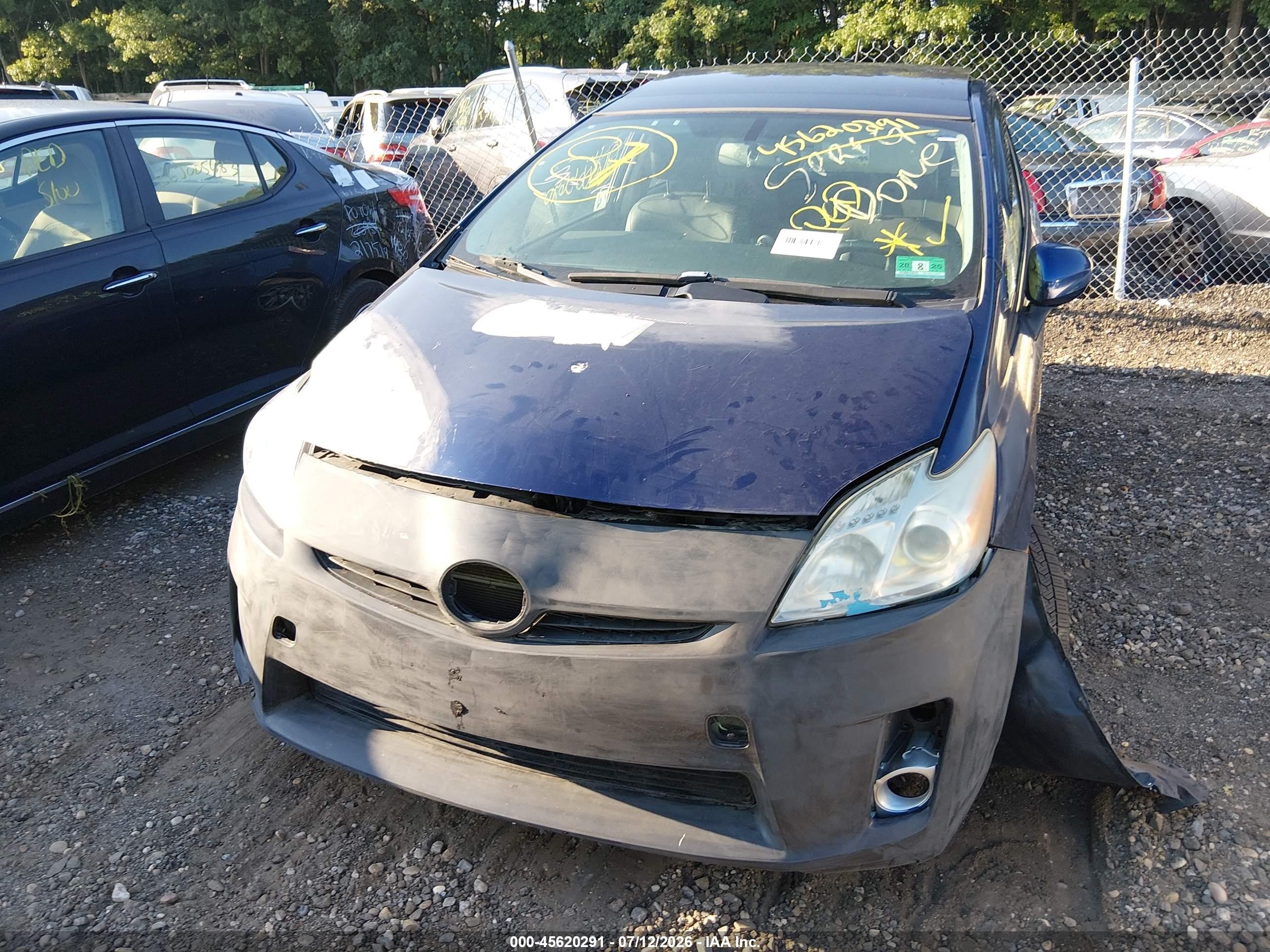 2011 Toyota Prius Four Blue vin: JTDKN3DU3B0312504