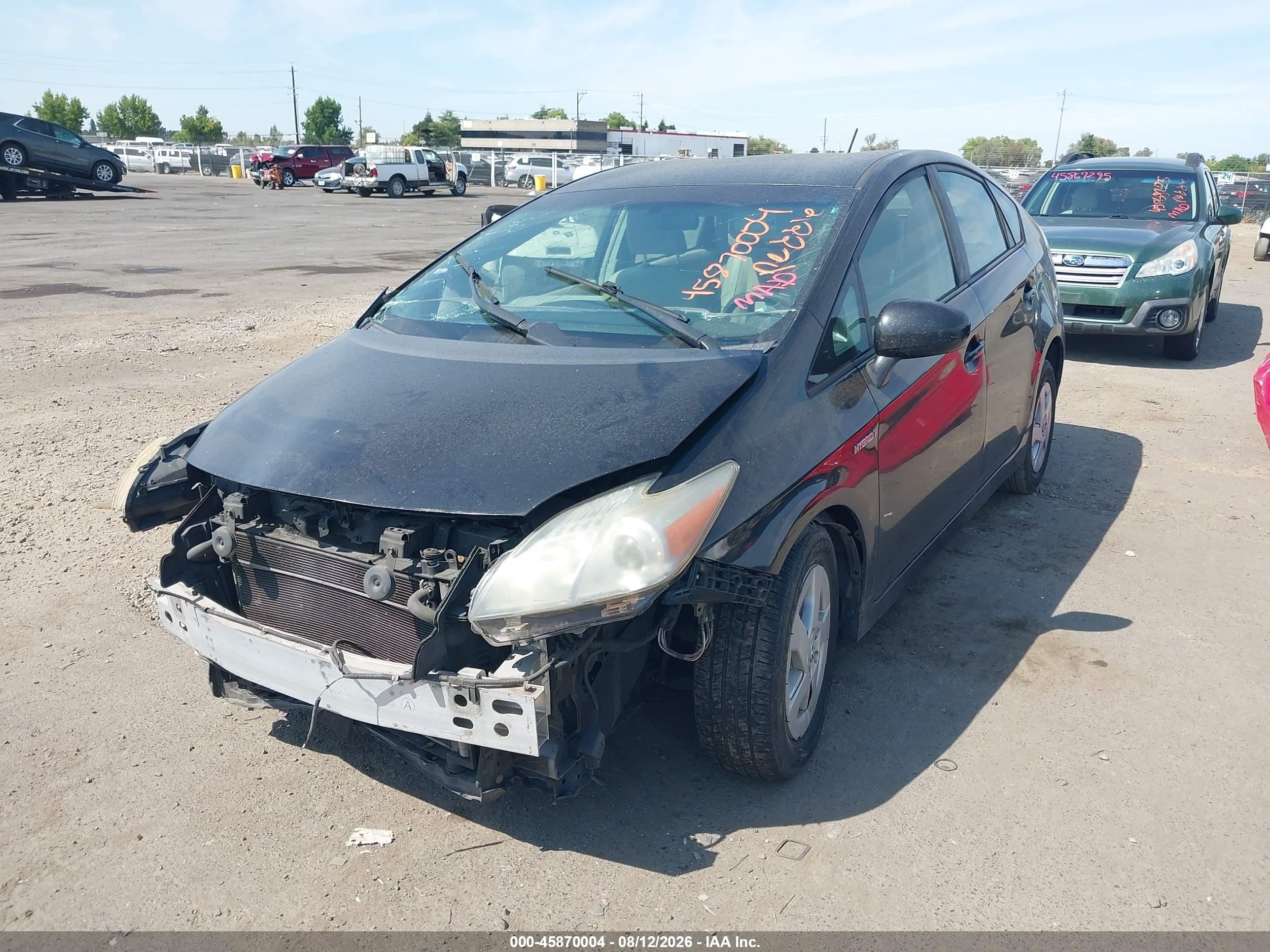 2011 Toyota Prius Two Black vin: JTDKN3DU3B1465149