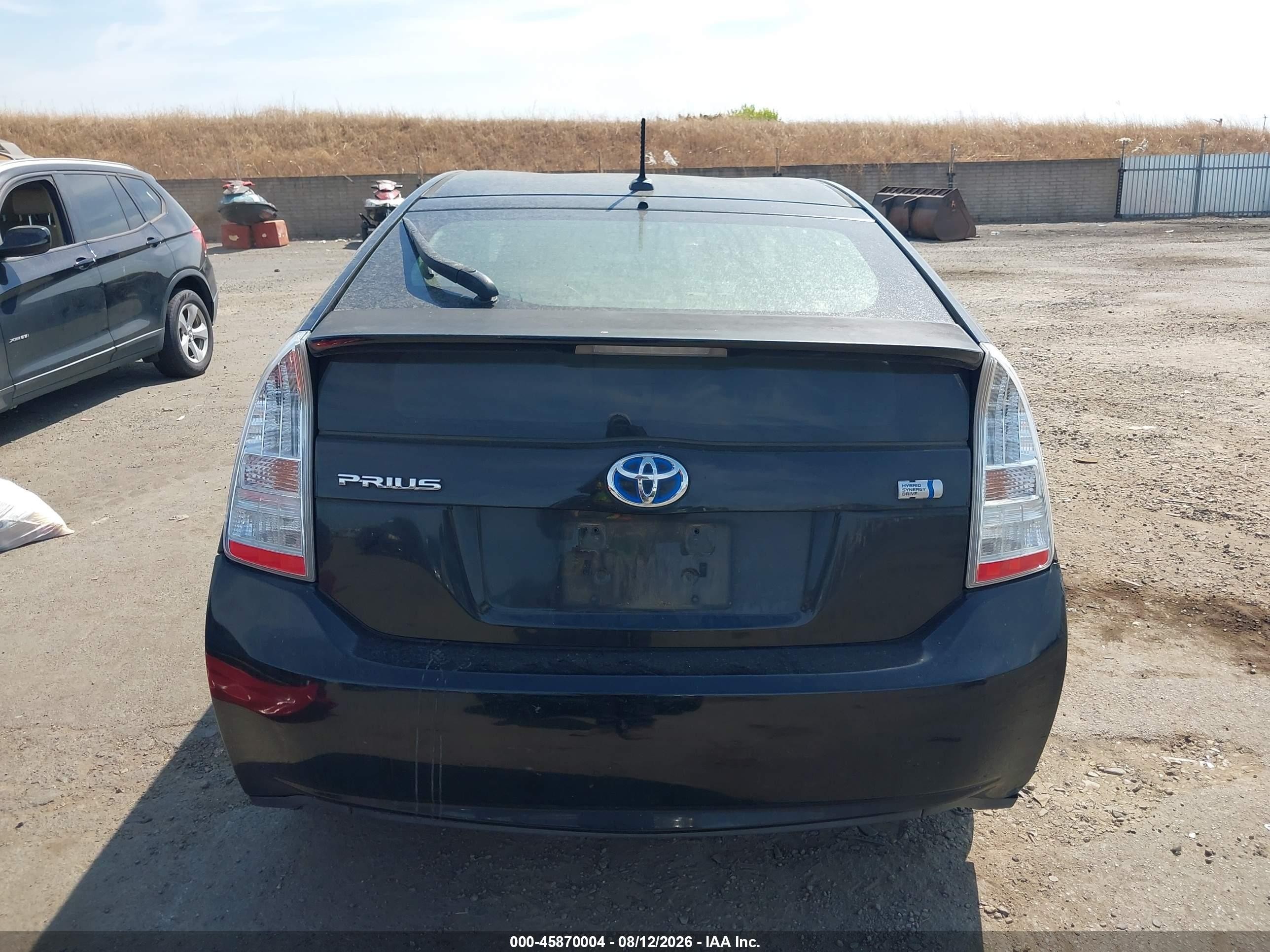 2011 Toyota Prius Two Black vin: JTDKN3DU3B1465149