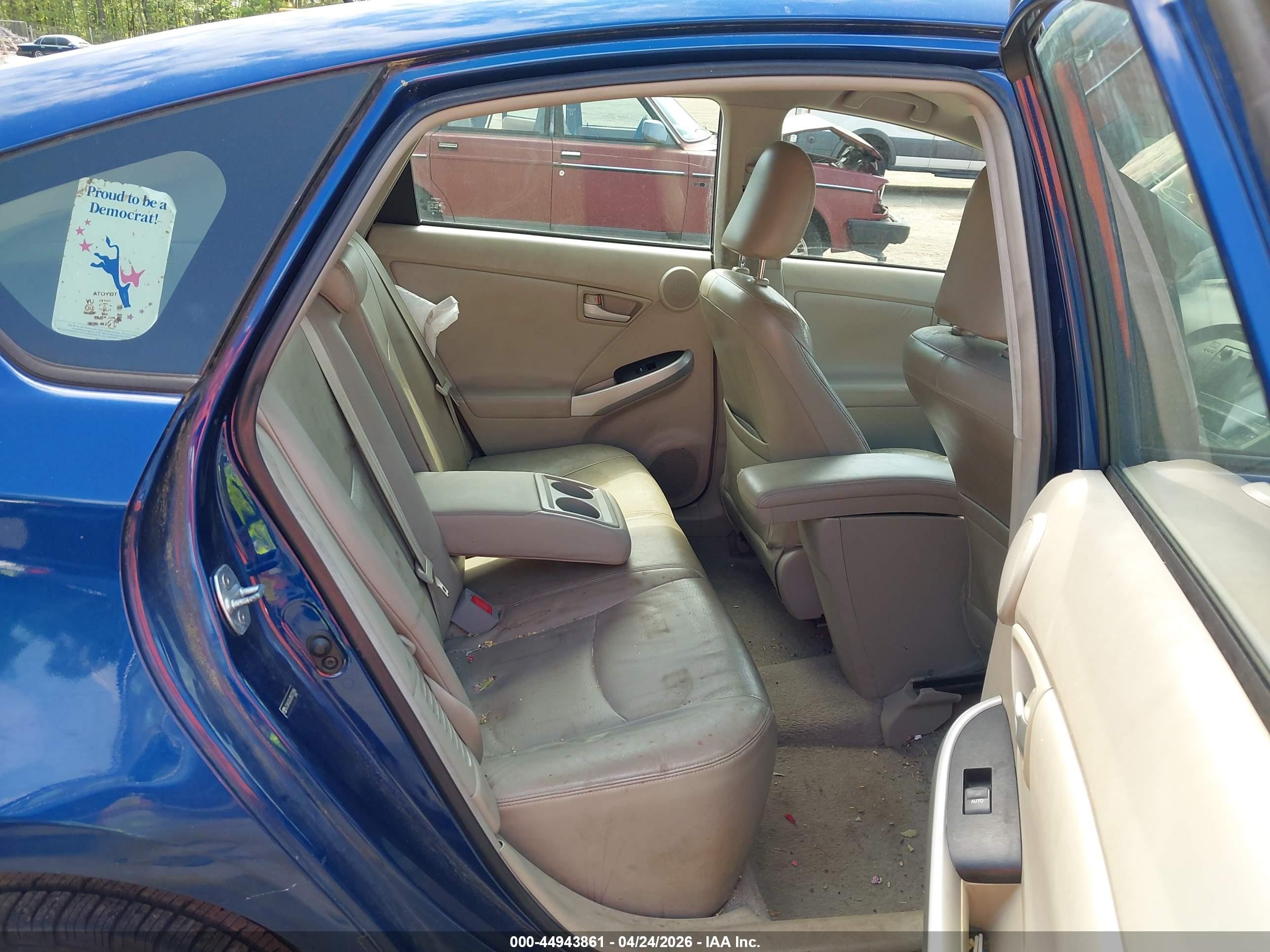 2011 Toyota Prius Blue vin: JTDKN3DU3B5312456