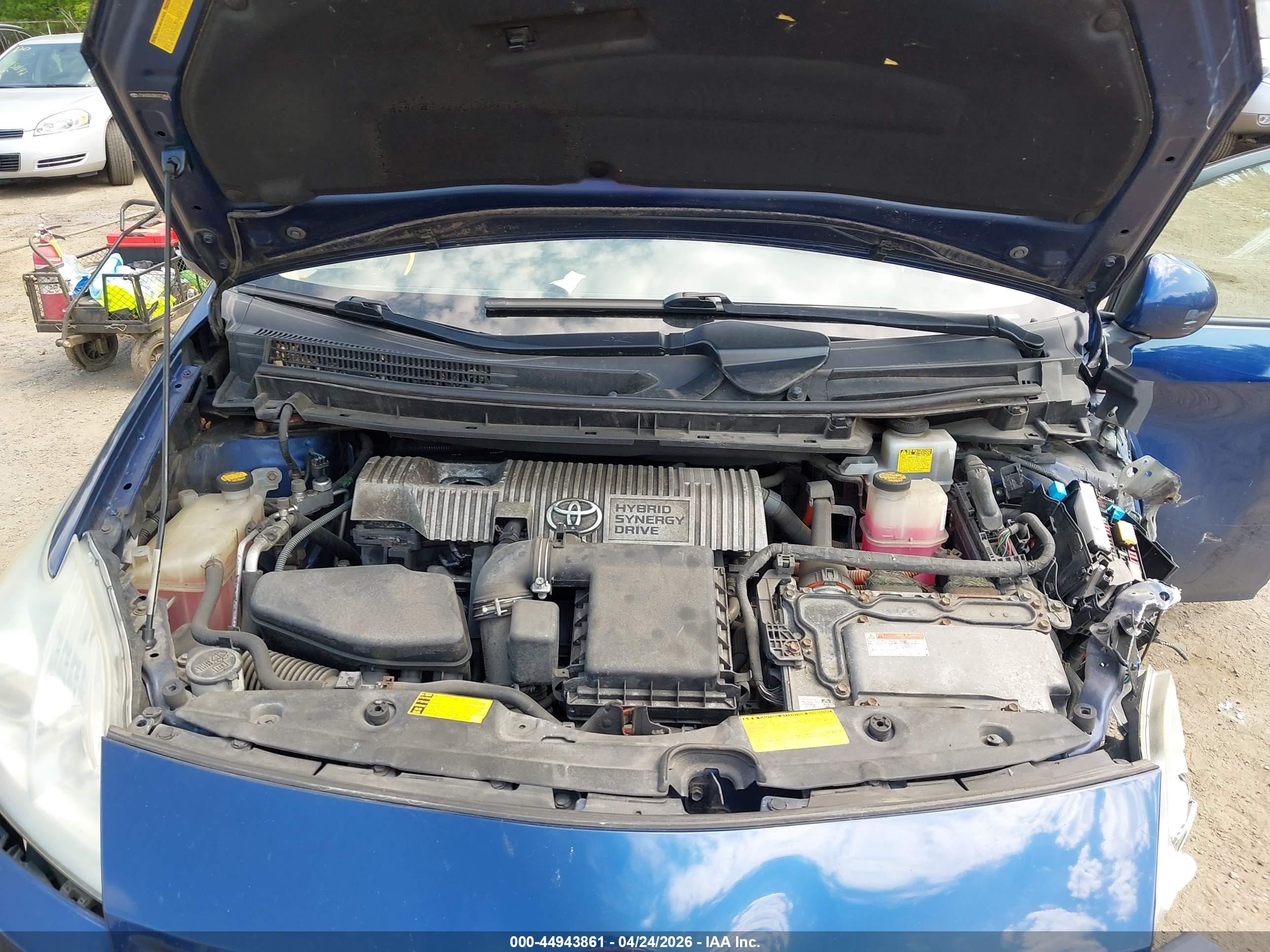 2011 Toyota Prius Blue vin: JTDKN3DU3B5312456