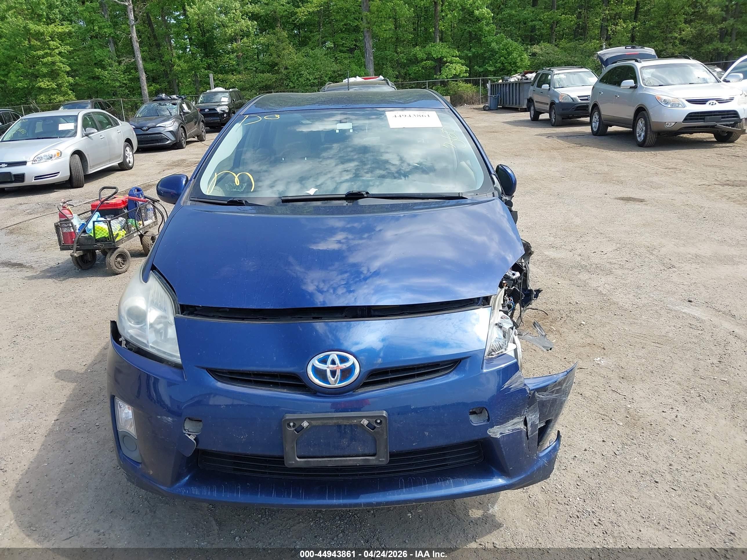 2011 Toyota Prius Blue vin: JTDKN3DU3B5312456