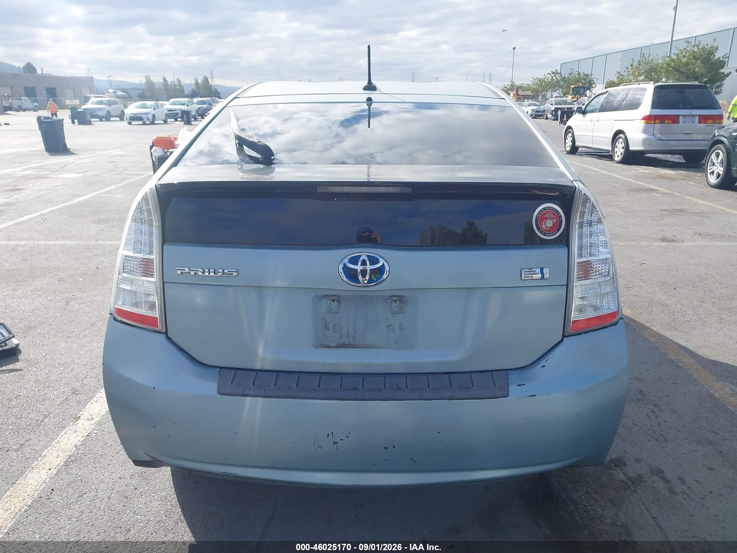 2011 Toyota Prius Two Light Blue vin: JTDKN3DU3B5314630