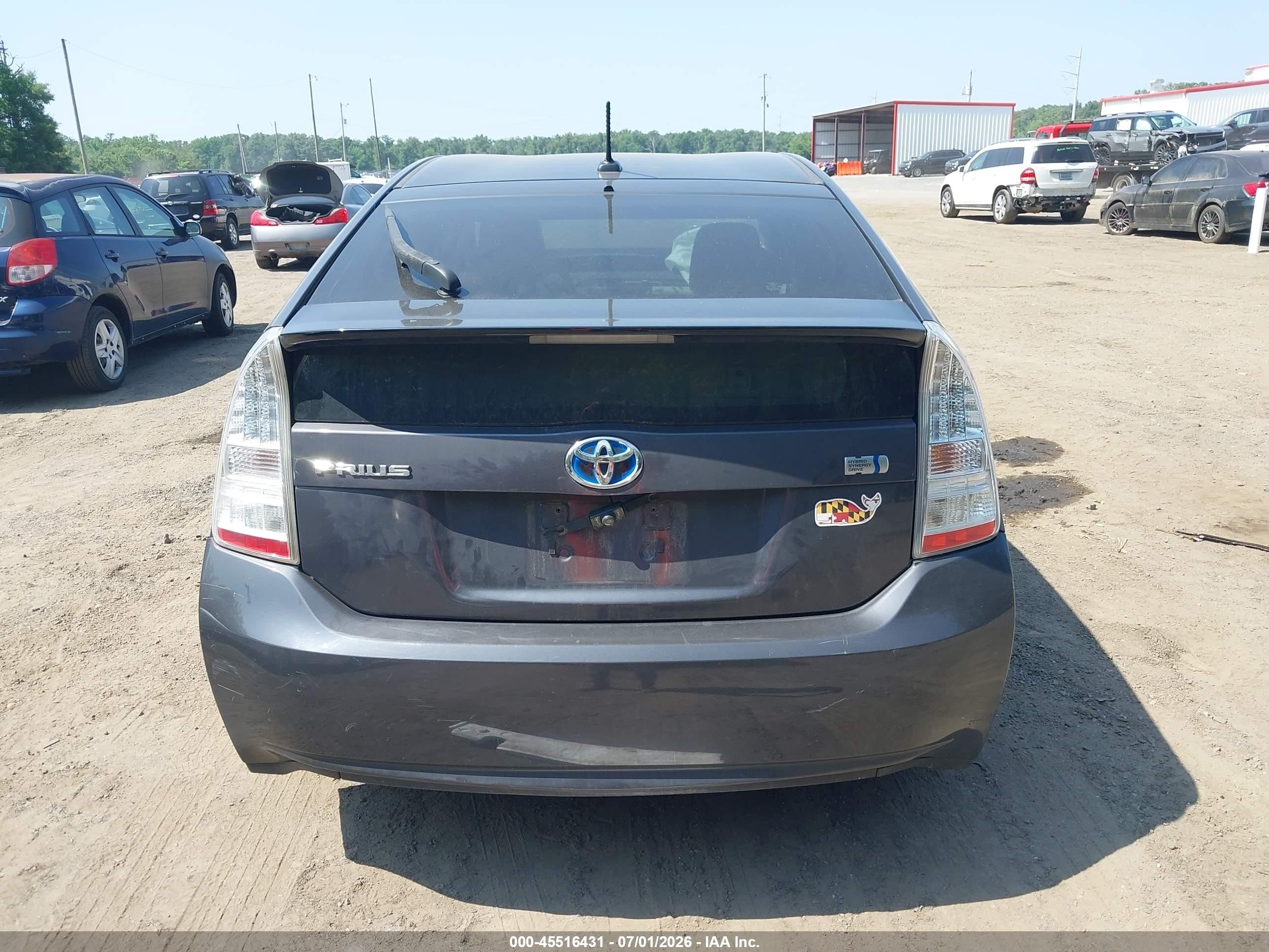 2011 Toyota Prius Three Gray vin: JTDKN3DU3B5348826