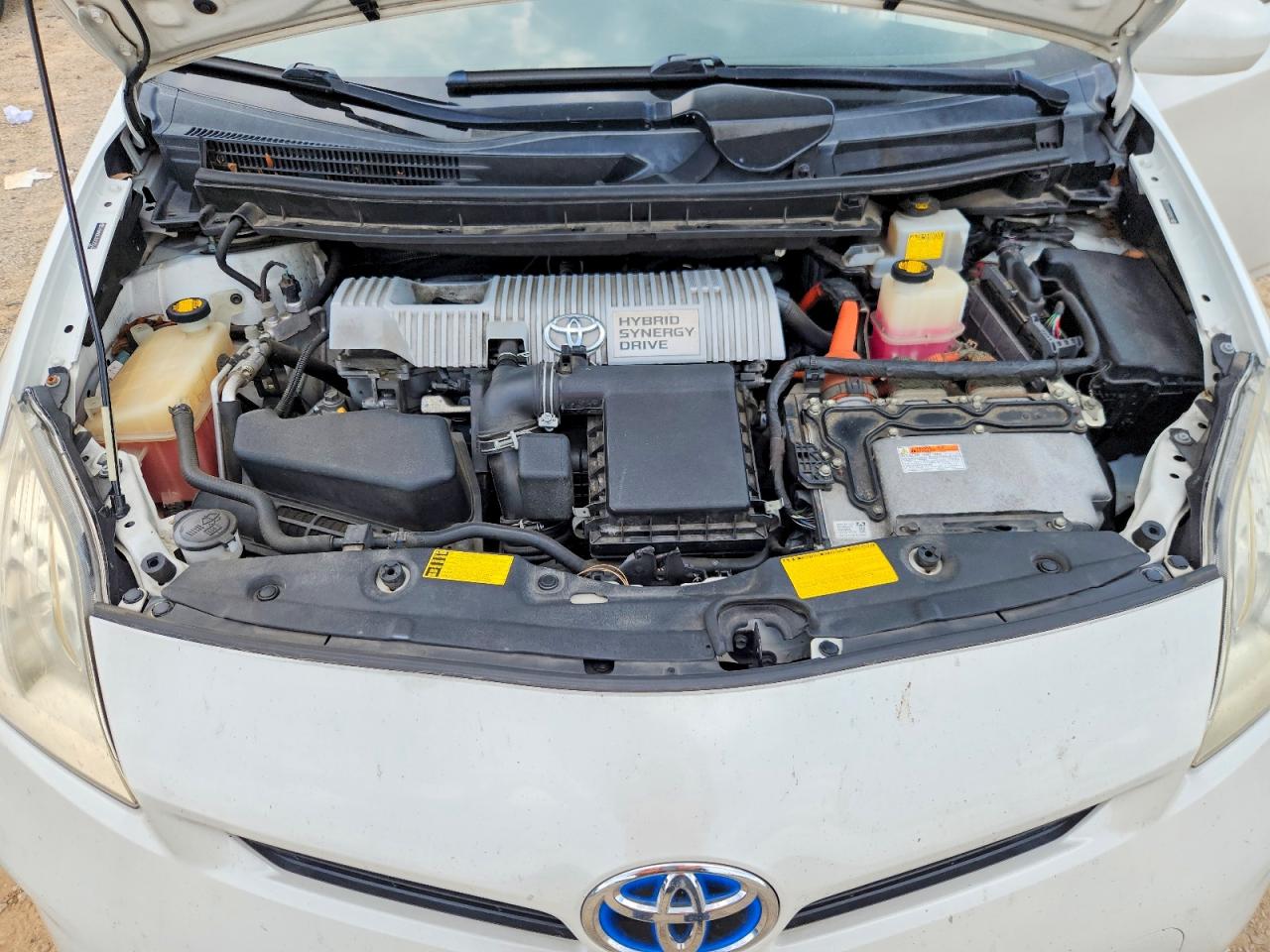 2012 Toyota Prius Three Белый vin: JTDKN3DU3C0333242