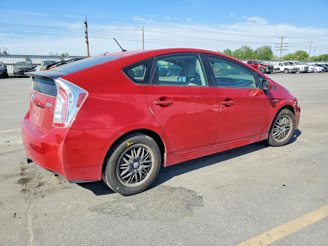 2012 Toyota Prius Two Red vin: JTDKN3DU3C0336500