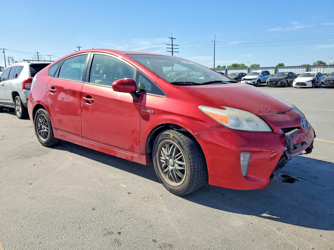 2012 Toyota Prius Two Red vin: JTDKN3DU3C0336500