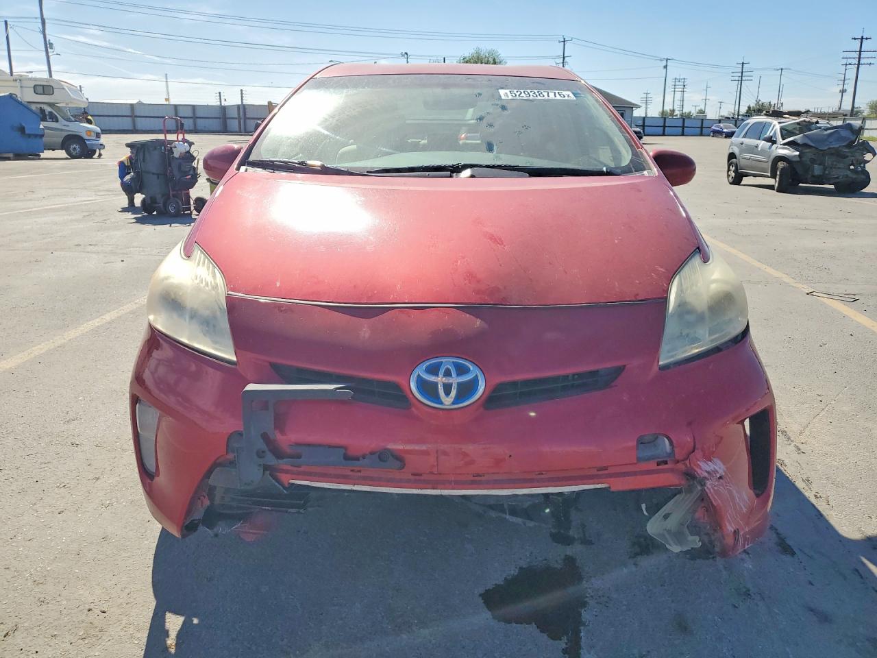 2012 Toyota Prius Two Red vin: JTDKN3DU3C0336500