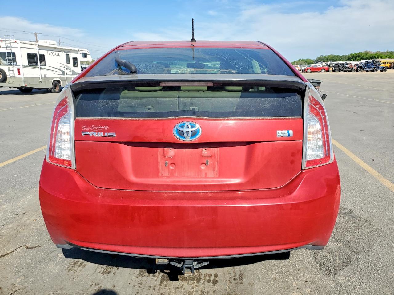 2012 Toyota Prius Two Red vin: JTDKN3DU3C0336500
