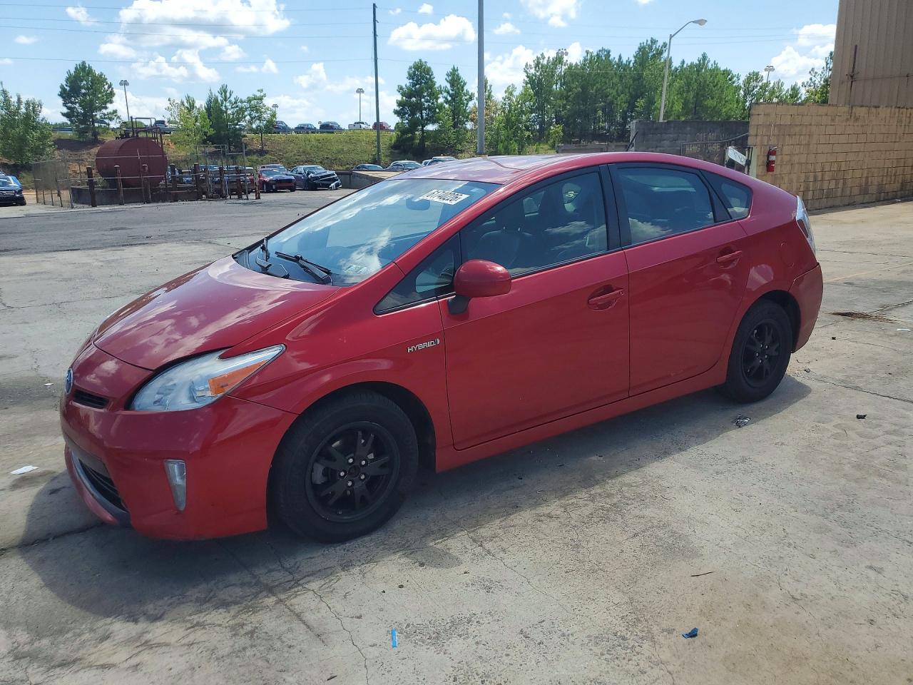 2012 Toyota Prius Four Red vin: JTDKN3DU3C1495785