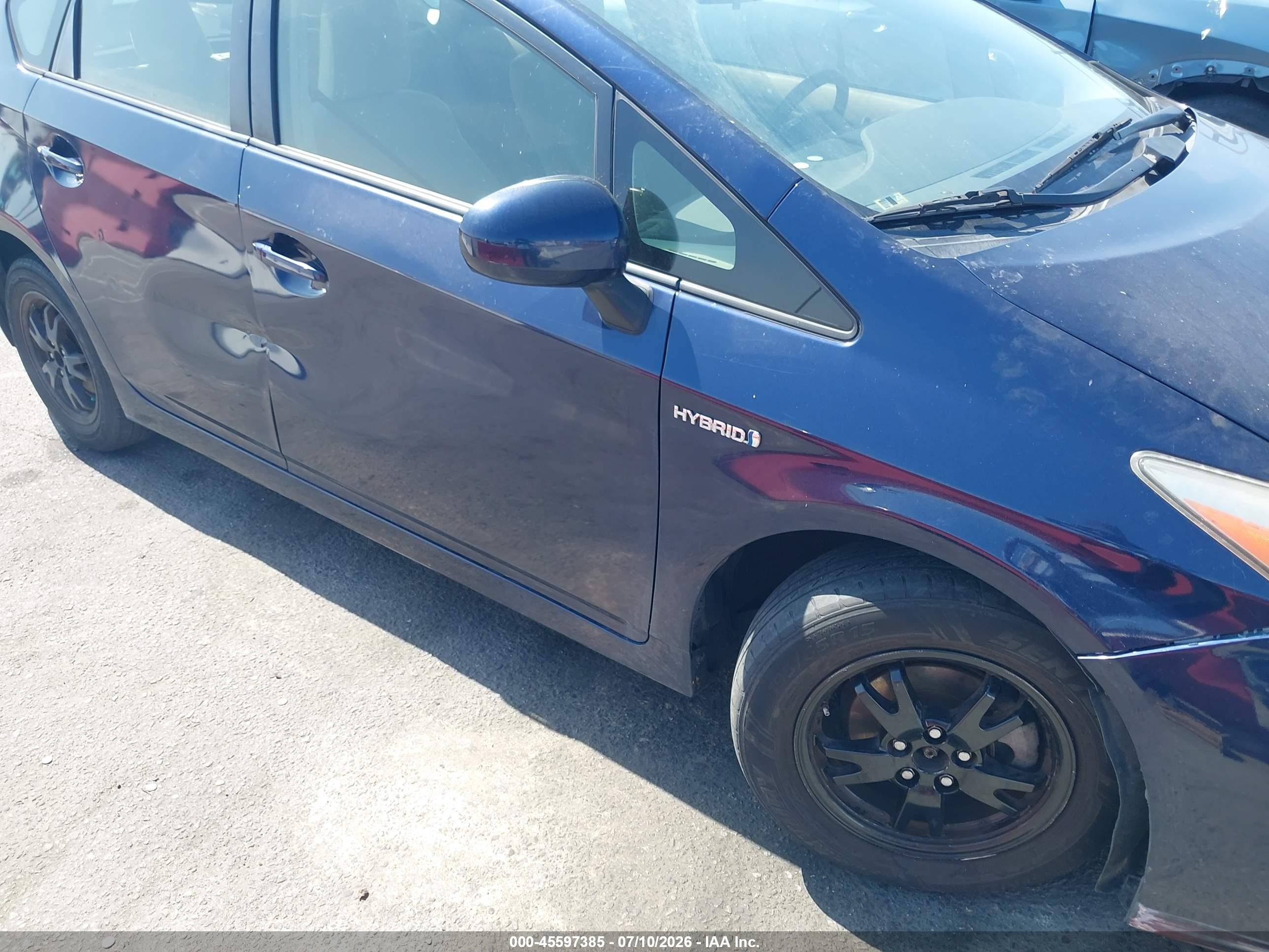 2012 Toyota Prius Two Blue vin: JTDKN3DU3C1511919