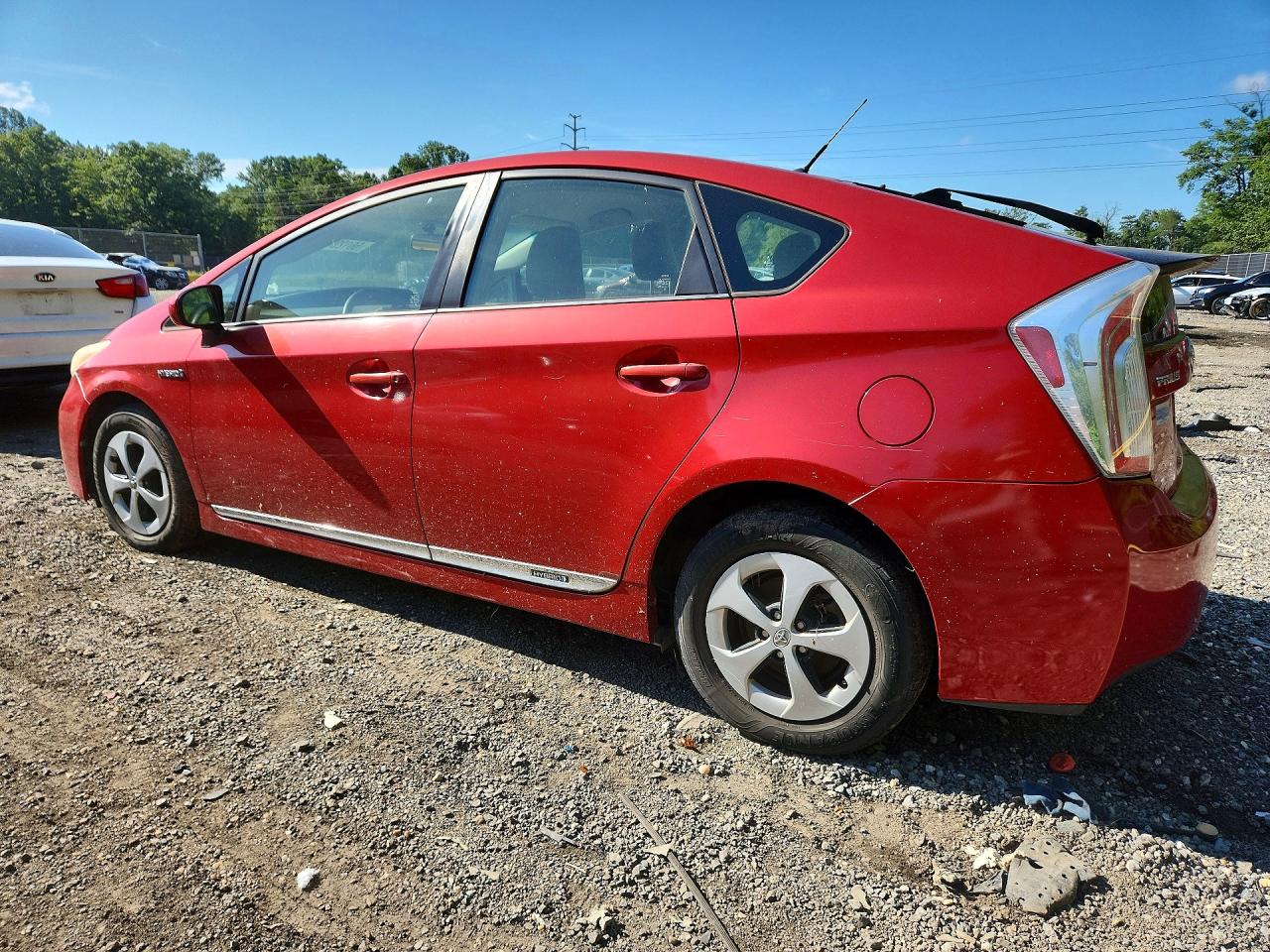 2012 Toyota Prius Two Red vin: JTDKN3DU3C1539364