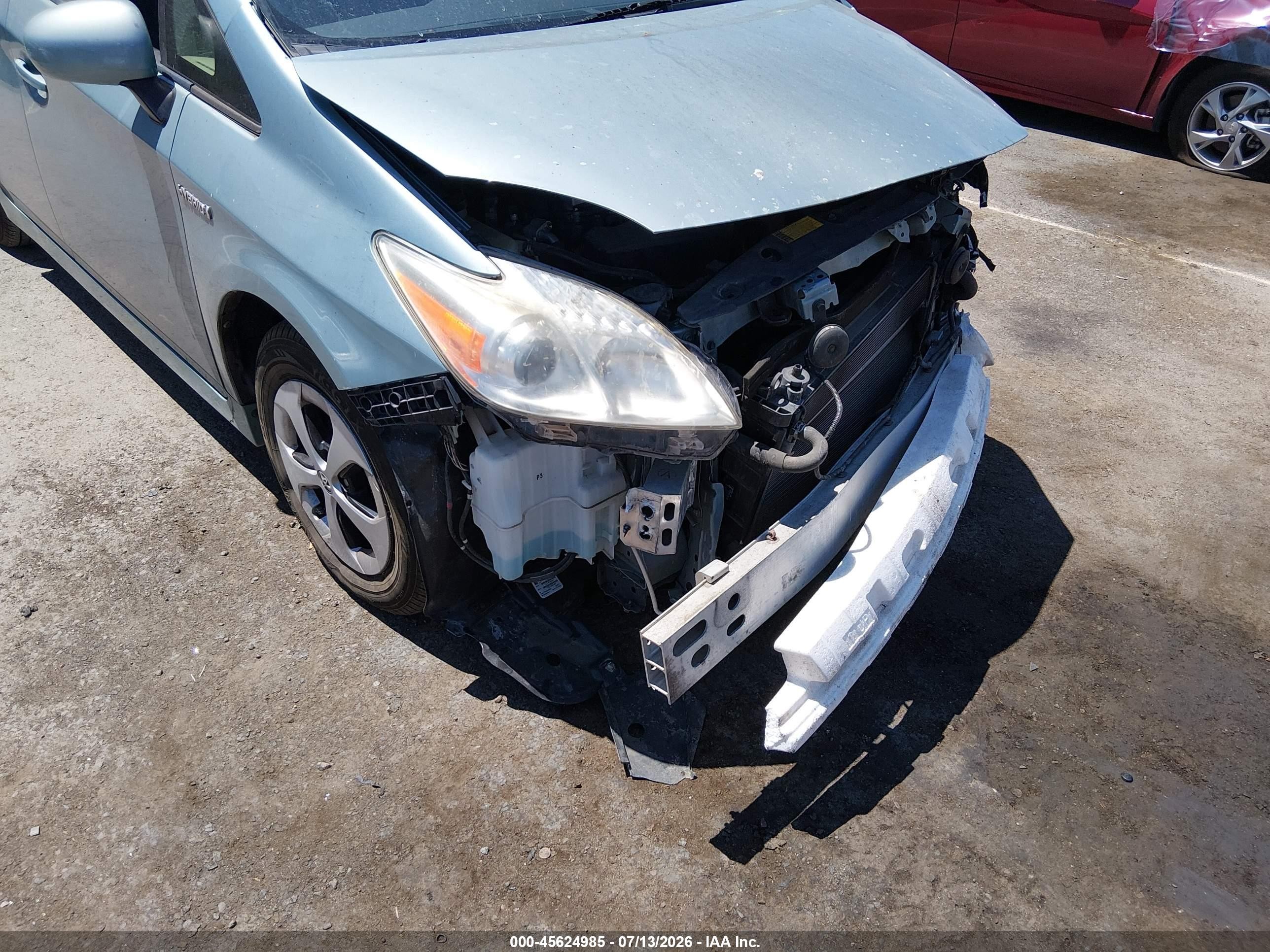 2012 Toyota Prius Light Blue vin: JTDKN3DU3C1558254
