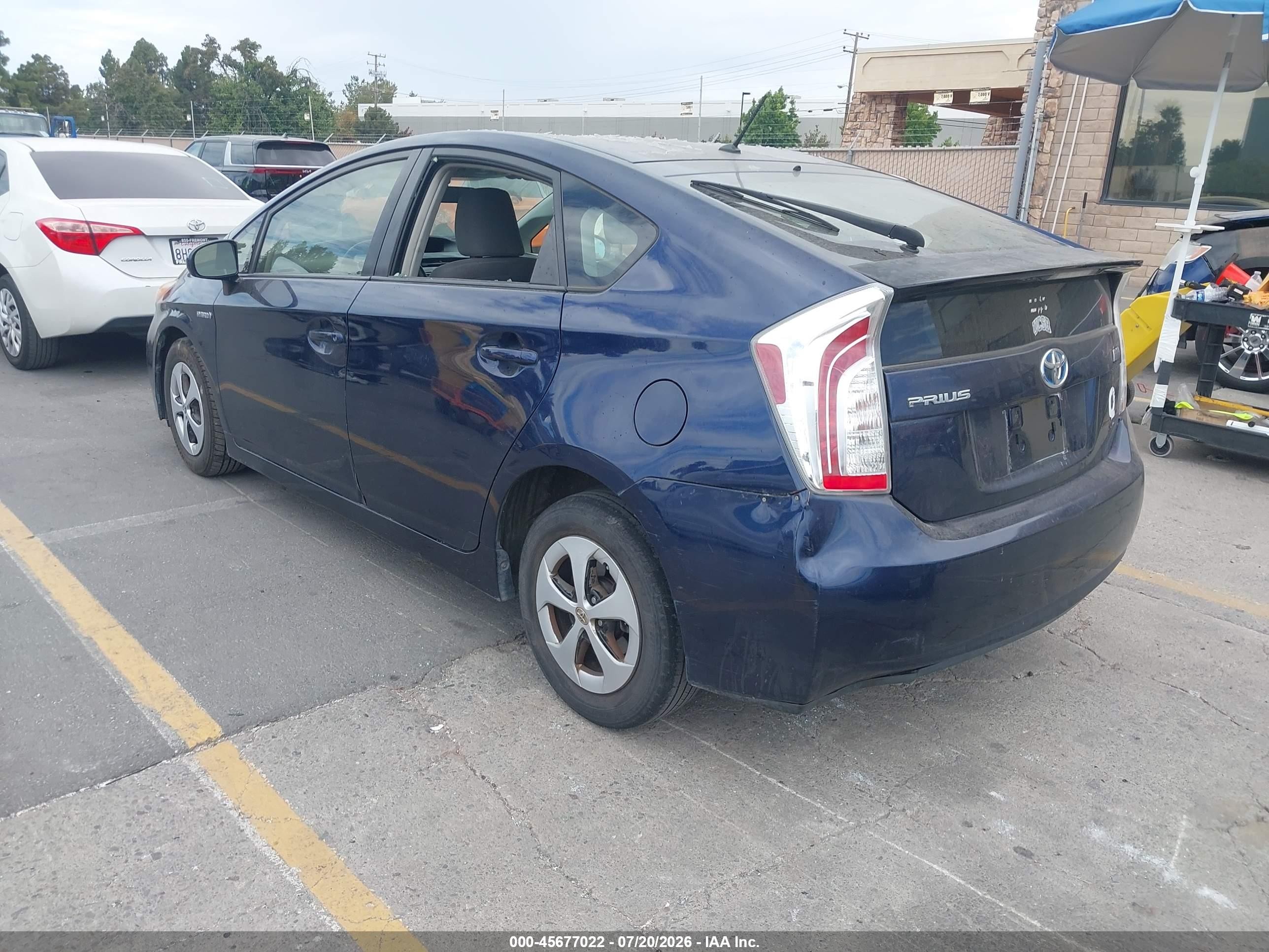 2012 Toyota Prius Two Blue vin: JTDKN3DU3C1591027
