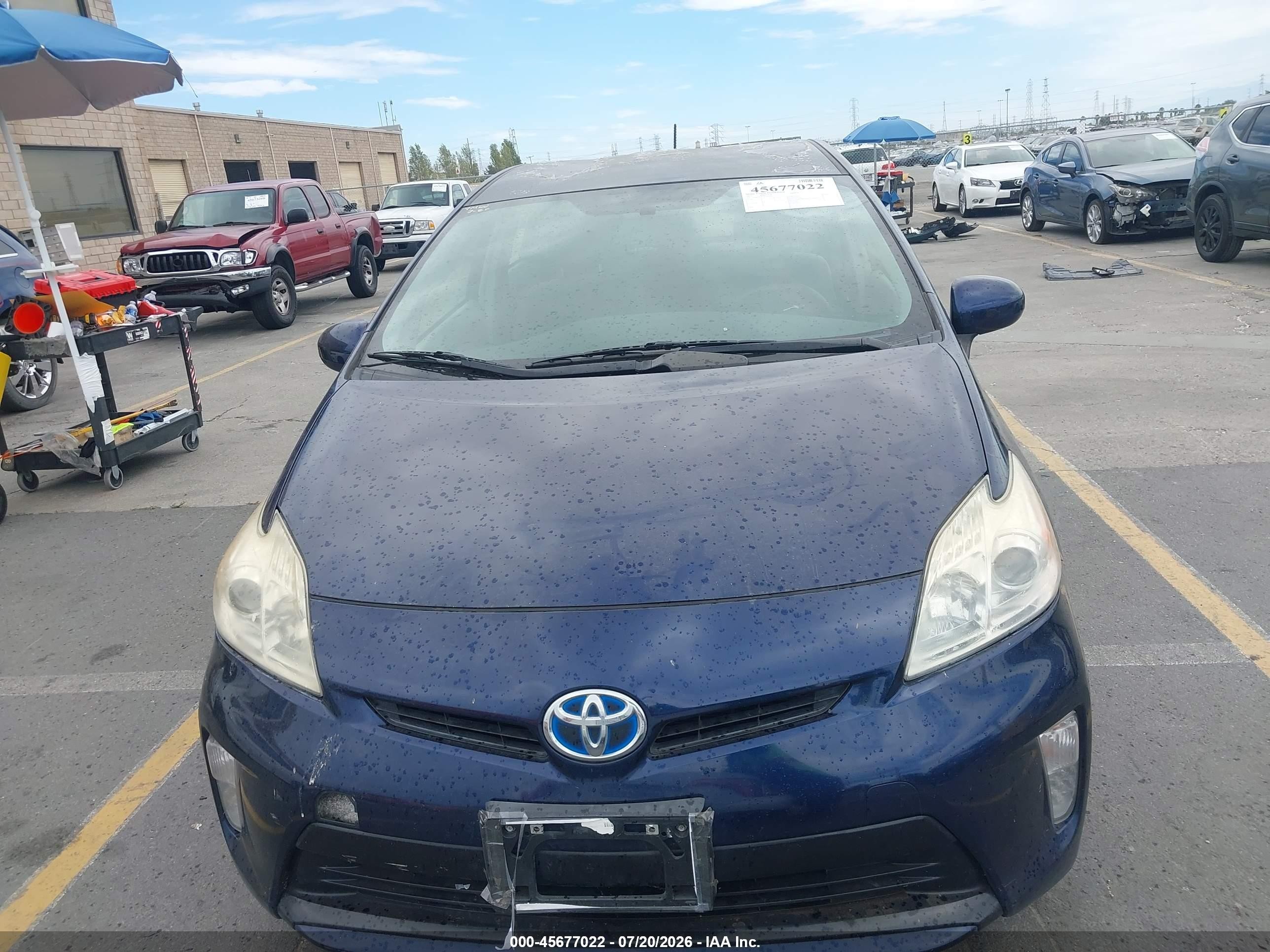 2012 Toyota Prius Two Blue vin: JTDKN3DU3C1591027