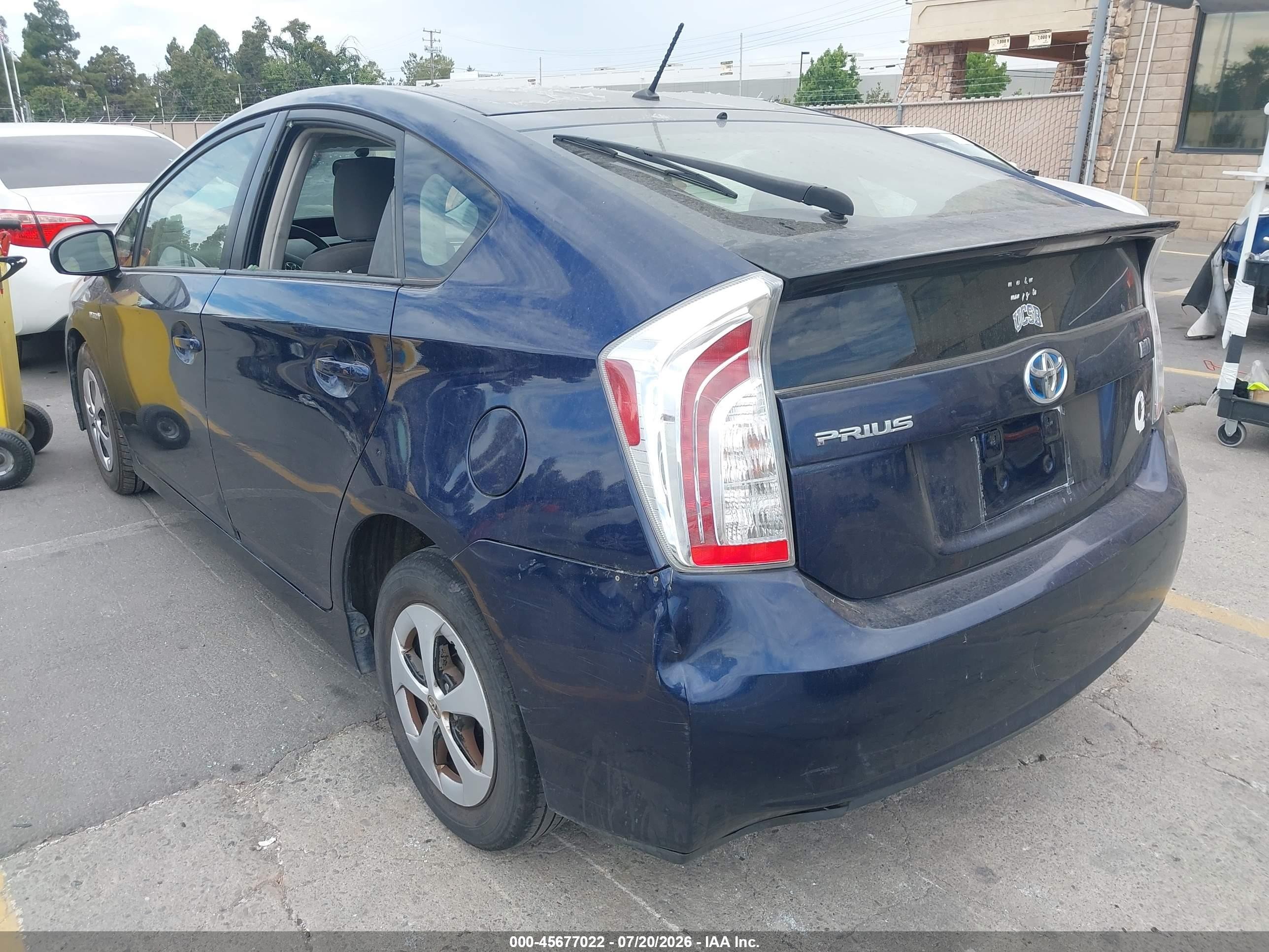 2012 Toyota Prius Two Blue vin: JTDKN3DU3C1591027