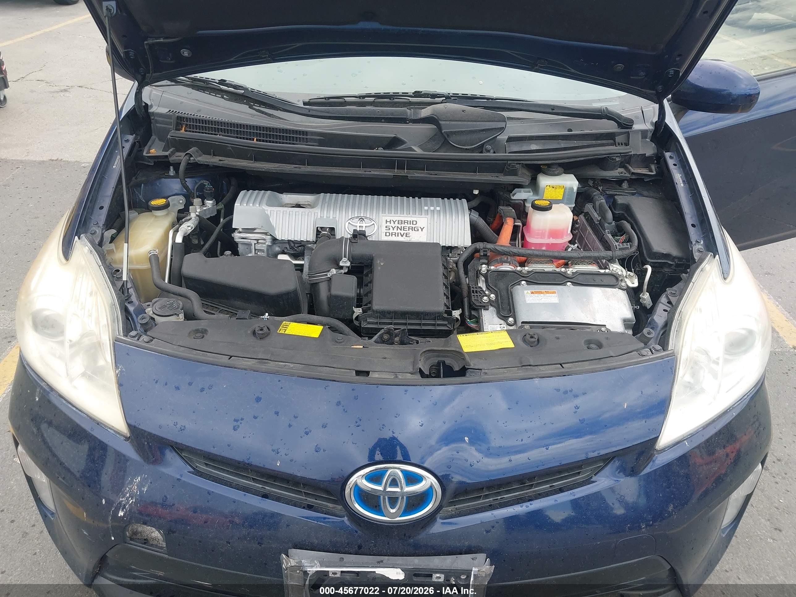 2012 Toyota Prius Two Blue vin: JTDKN3DU3C1591027