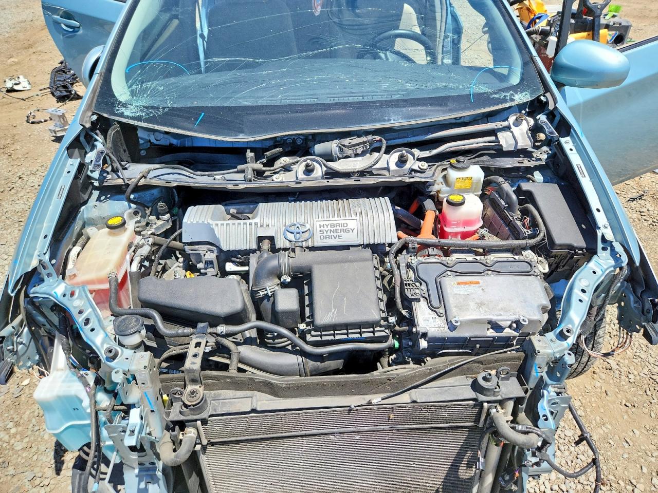 2012 Toyota Prius Two Бирюзовый vin: JTDKN3DU3C5387191
