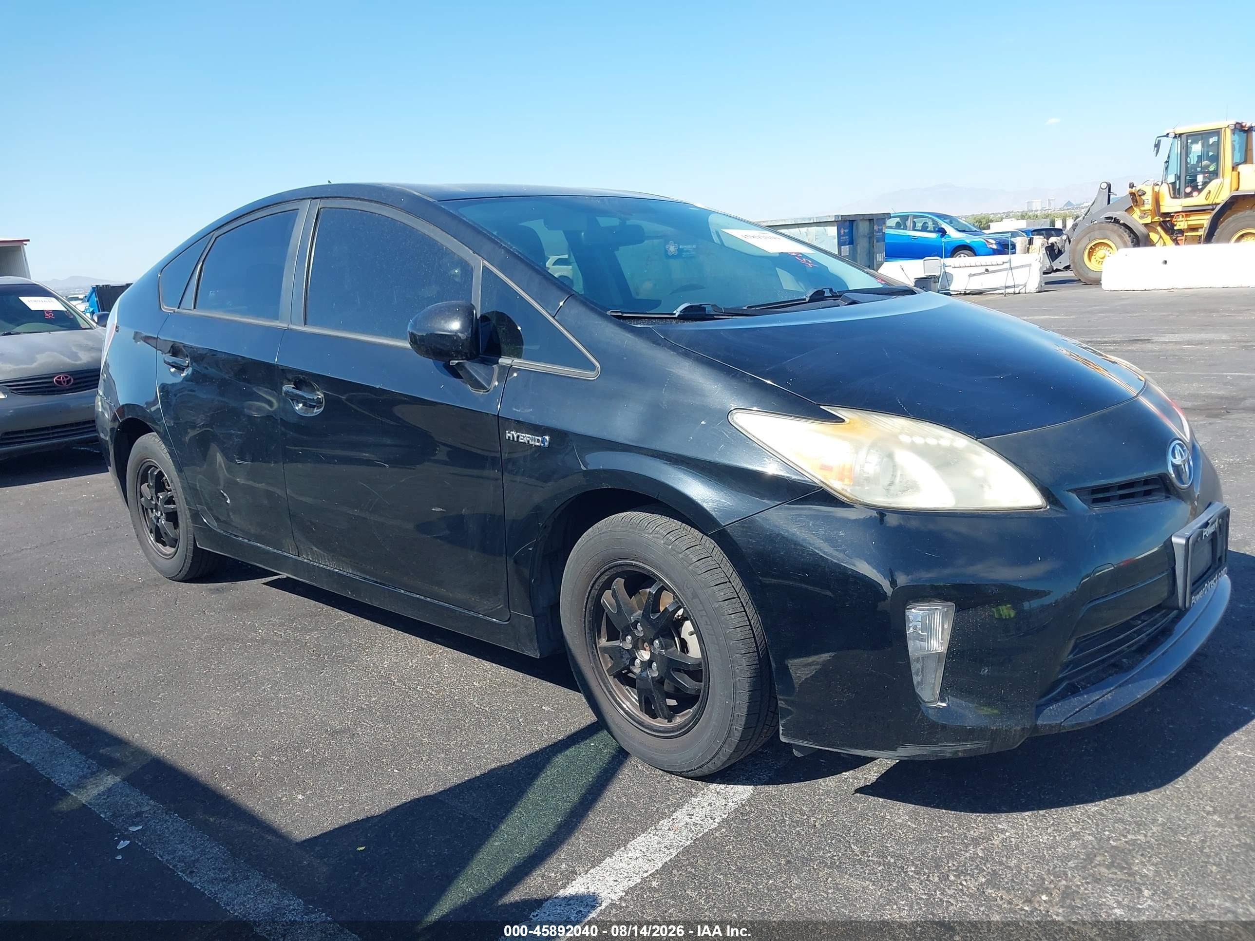 2012 Toyota Prius Two Черный vin: JTDKN3DU3C5404622