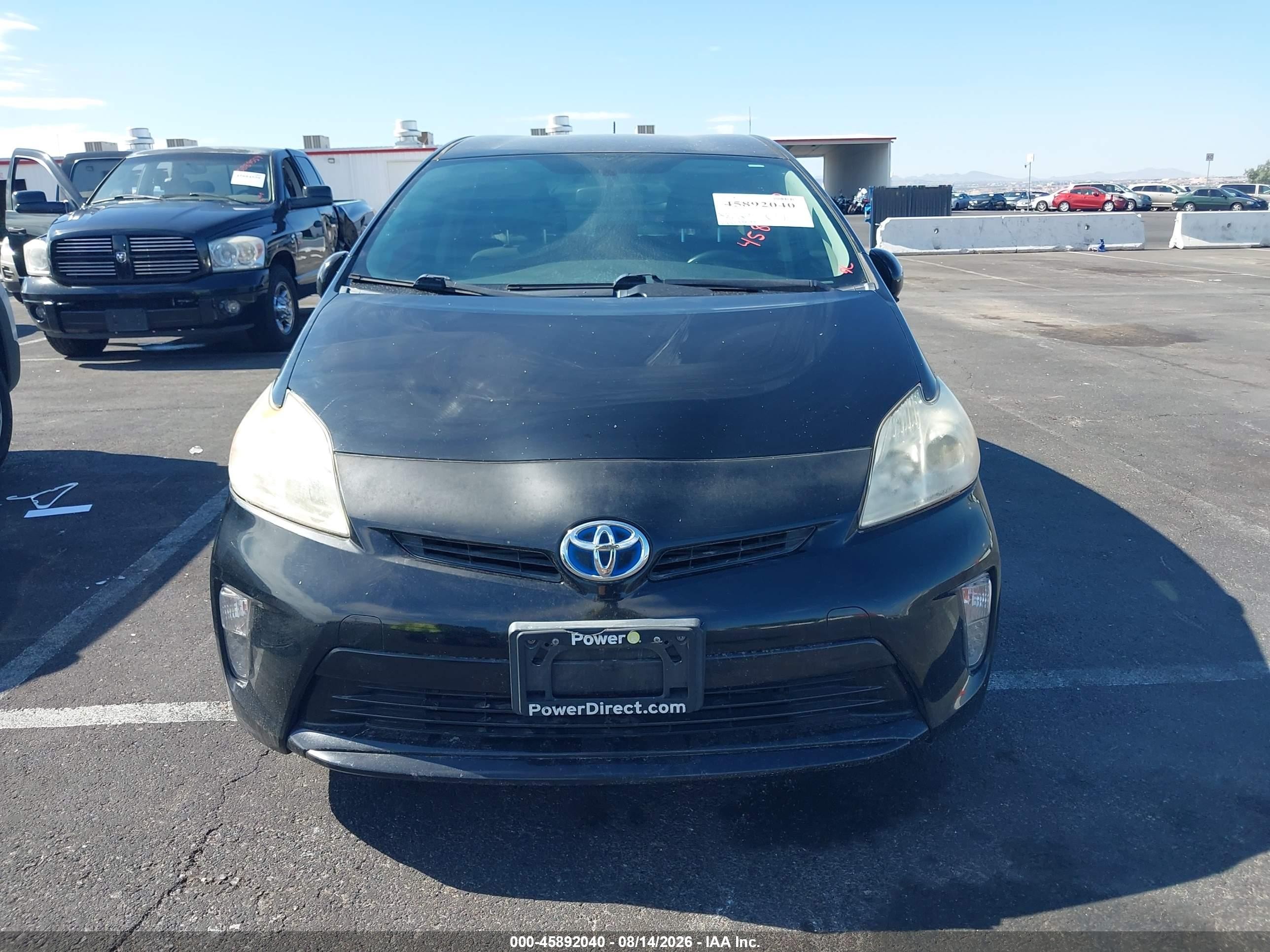 2012 Toyota Prius Two Черный vin: JTDKN3DU3C5404622